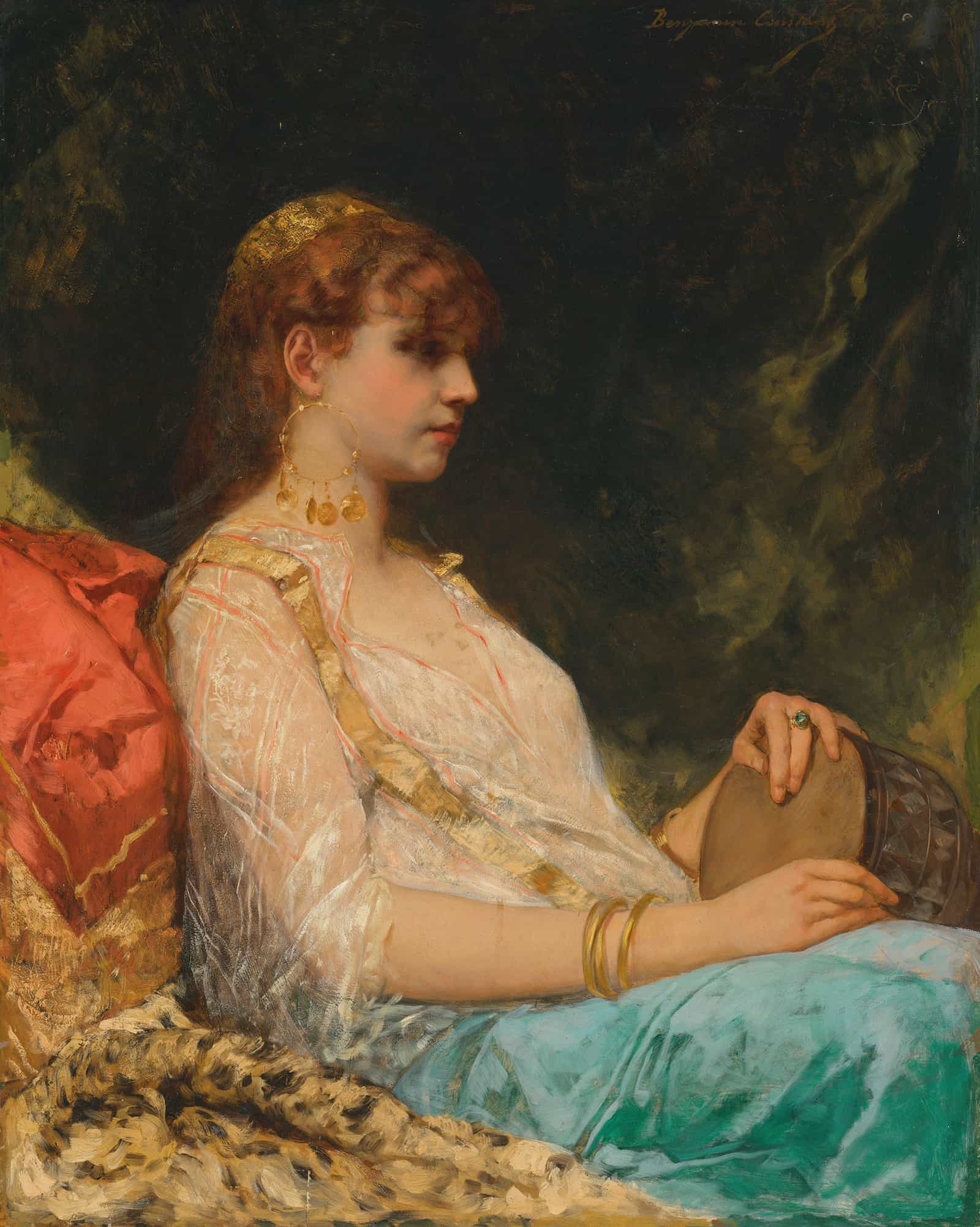 Lorientale Au Tambour by Jean Joseph Benjamin Constant - Image 2