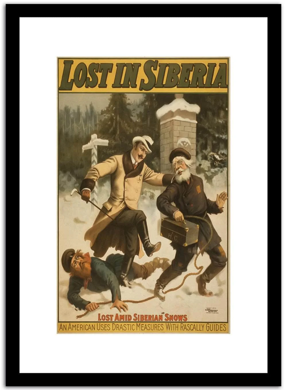 Lost In Siberia Vintage Poster