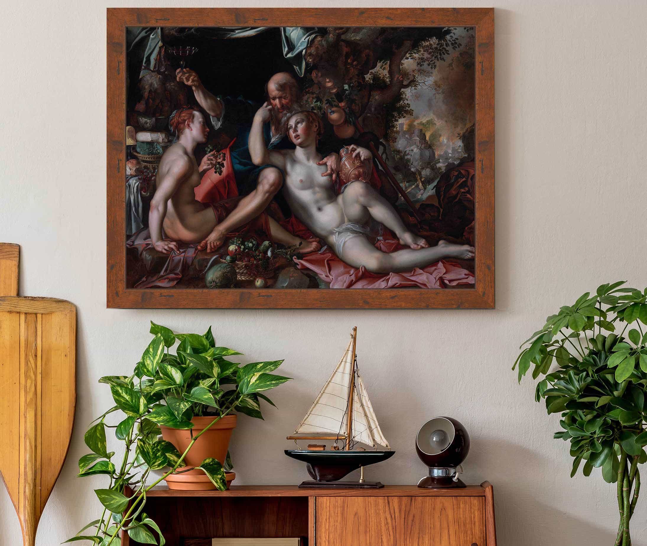 Lot And His Daughters by Joachim Wtewael - Image 3