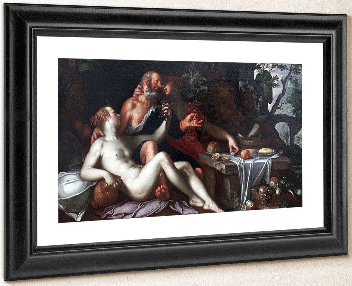 Lot And His Daughters By Joachim Wtewael - Image 4