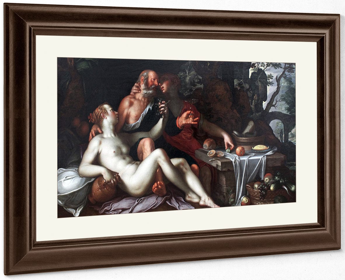 Lot And His Daughters By Joachim Wtewael - Image 5