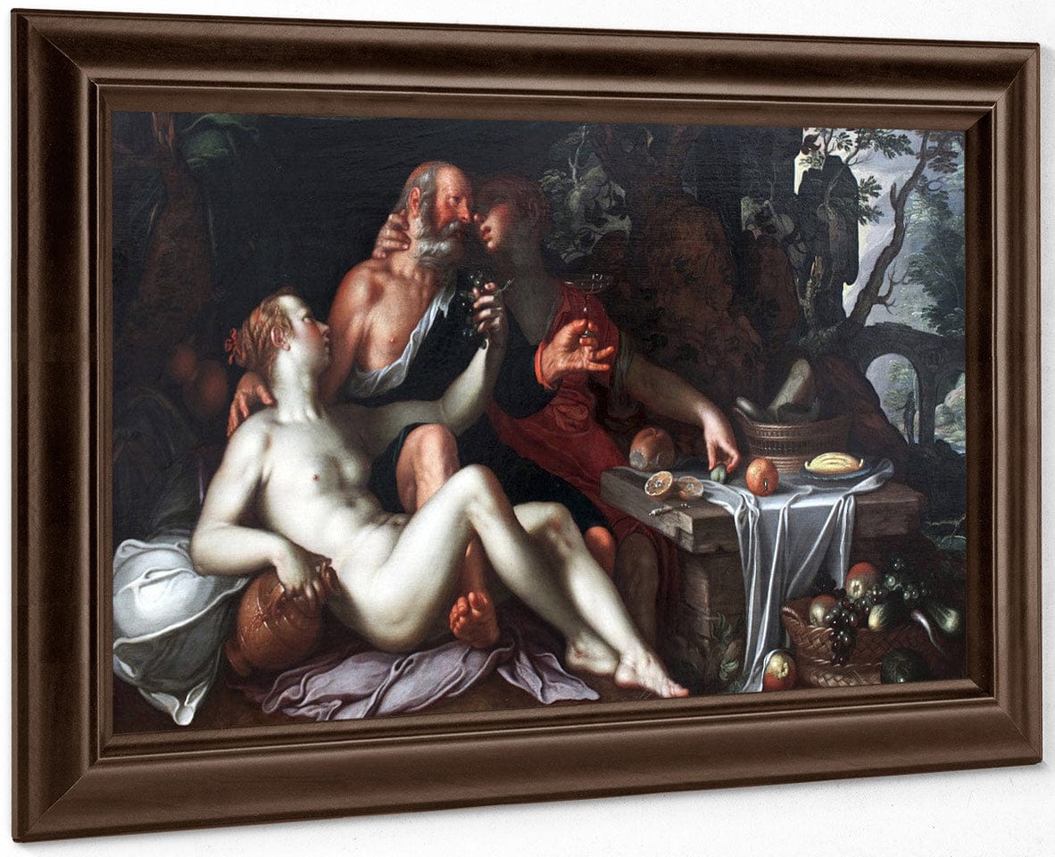 Lot And His Daughters By Joachim Wtewael - Image 6