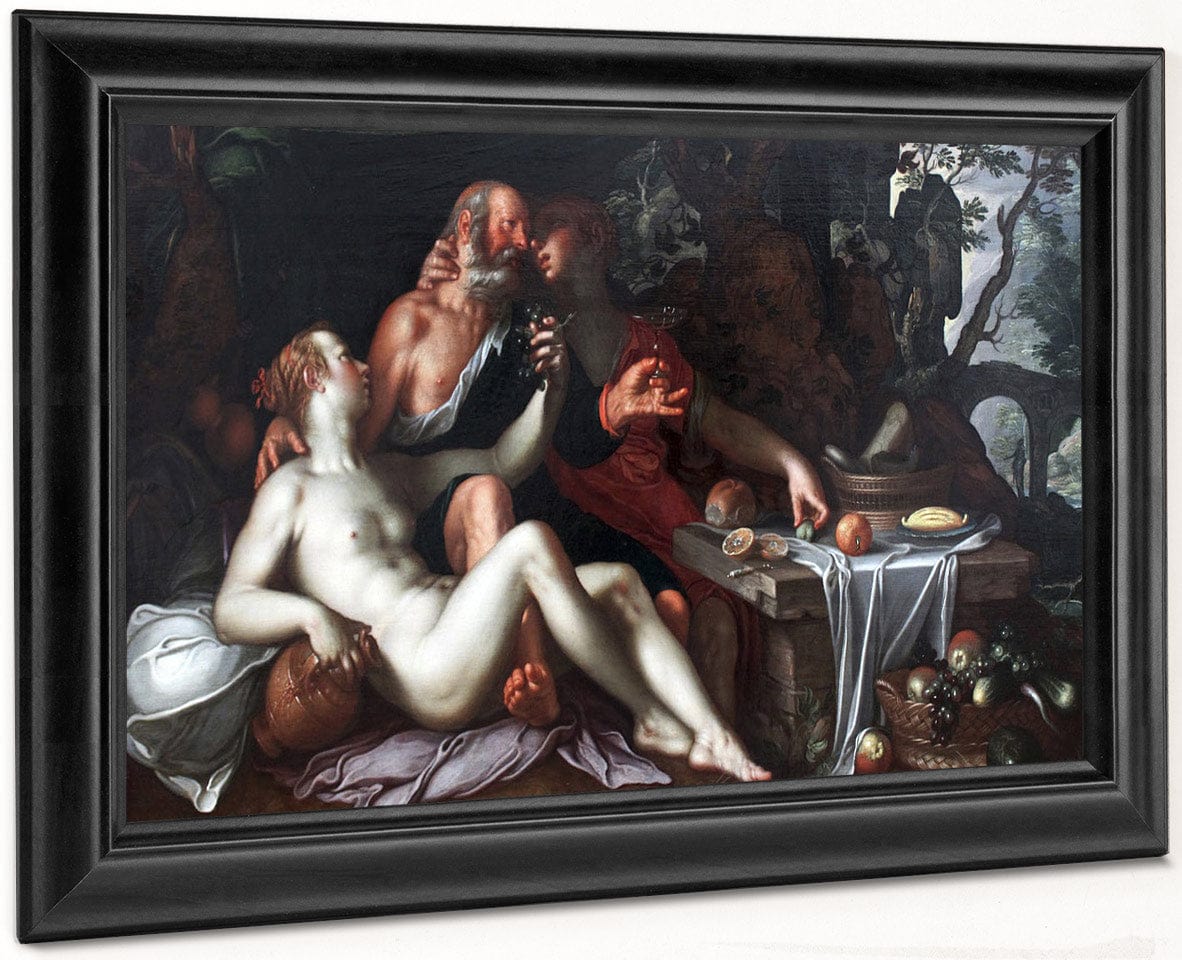 Lot And His Daughters By Joachim Wtewael - Image 8