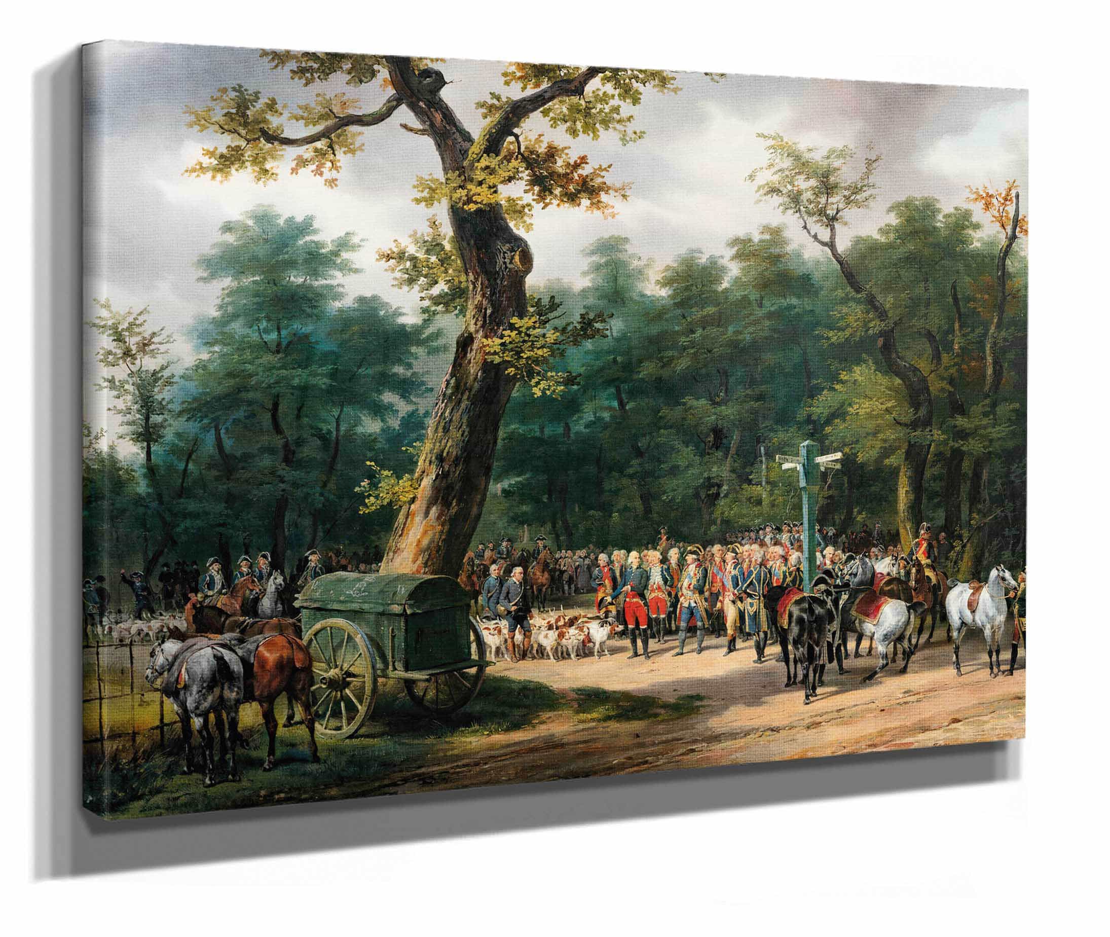 Louis Xvis Last Hunt At Fontainebleau by Horace Vernet - Image 2
