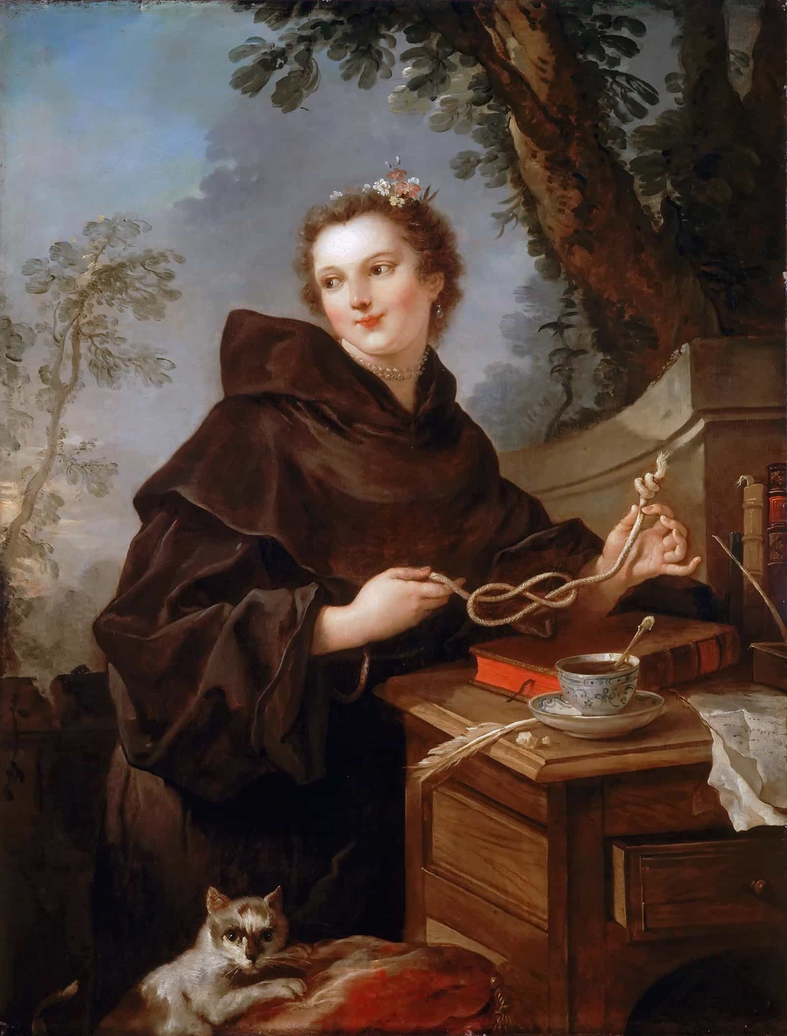 Louise Anne De Bourbon Mademoiselle De Charolais by Charles Joseph Natoire