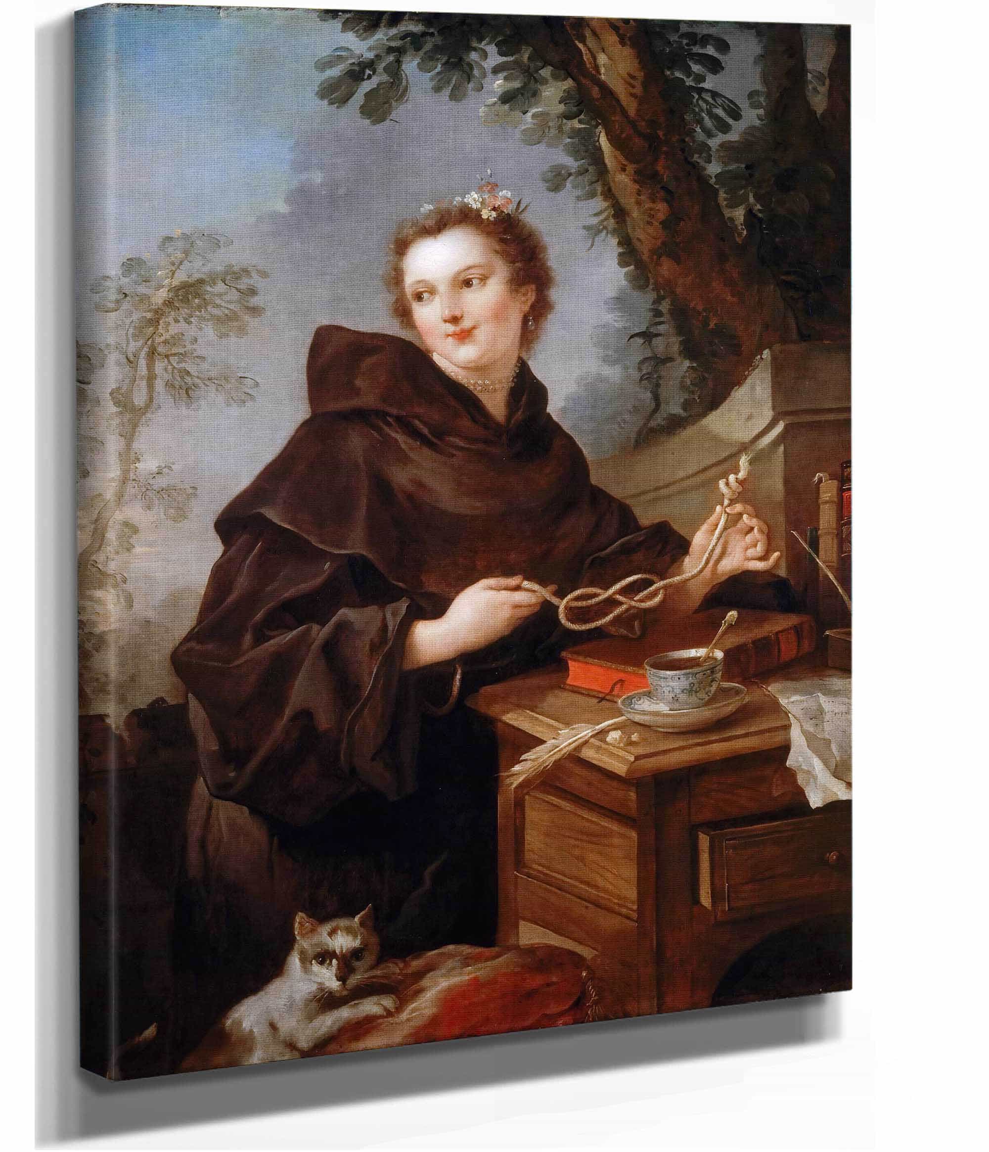 Louise Anne De Bourbon Mademoiselle De Charolais by Charles Joseph Natoire - Image 2