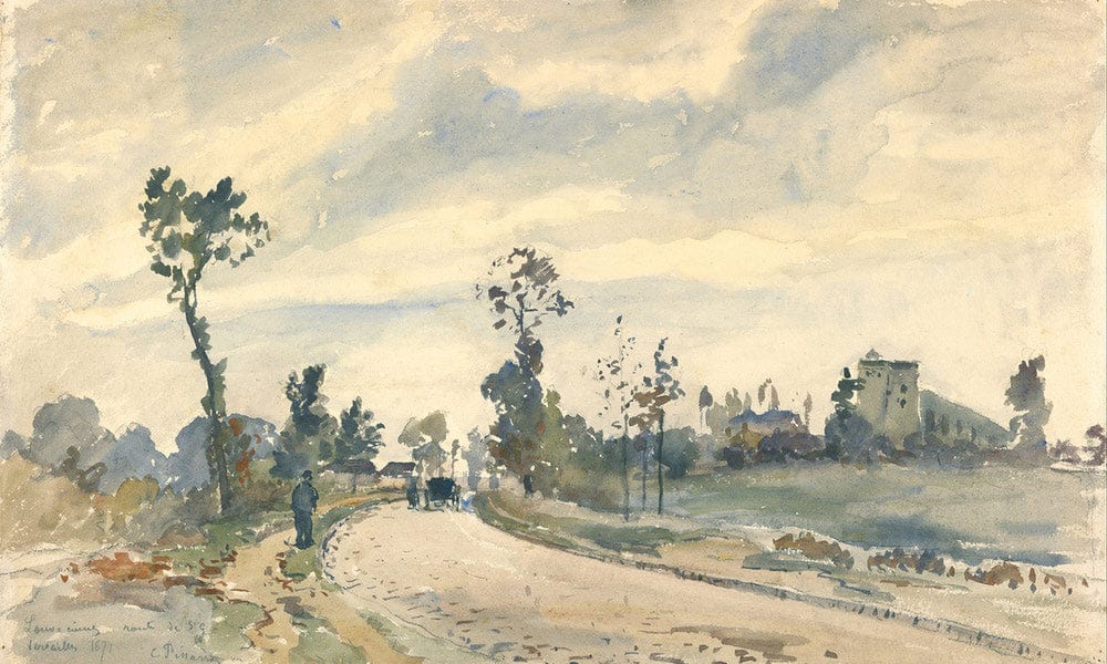 Louveciennes Route De Saint Germain By Camille Pissarro - Image 7