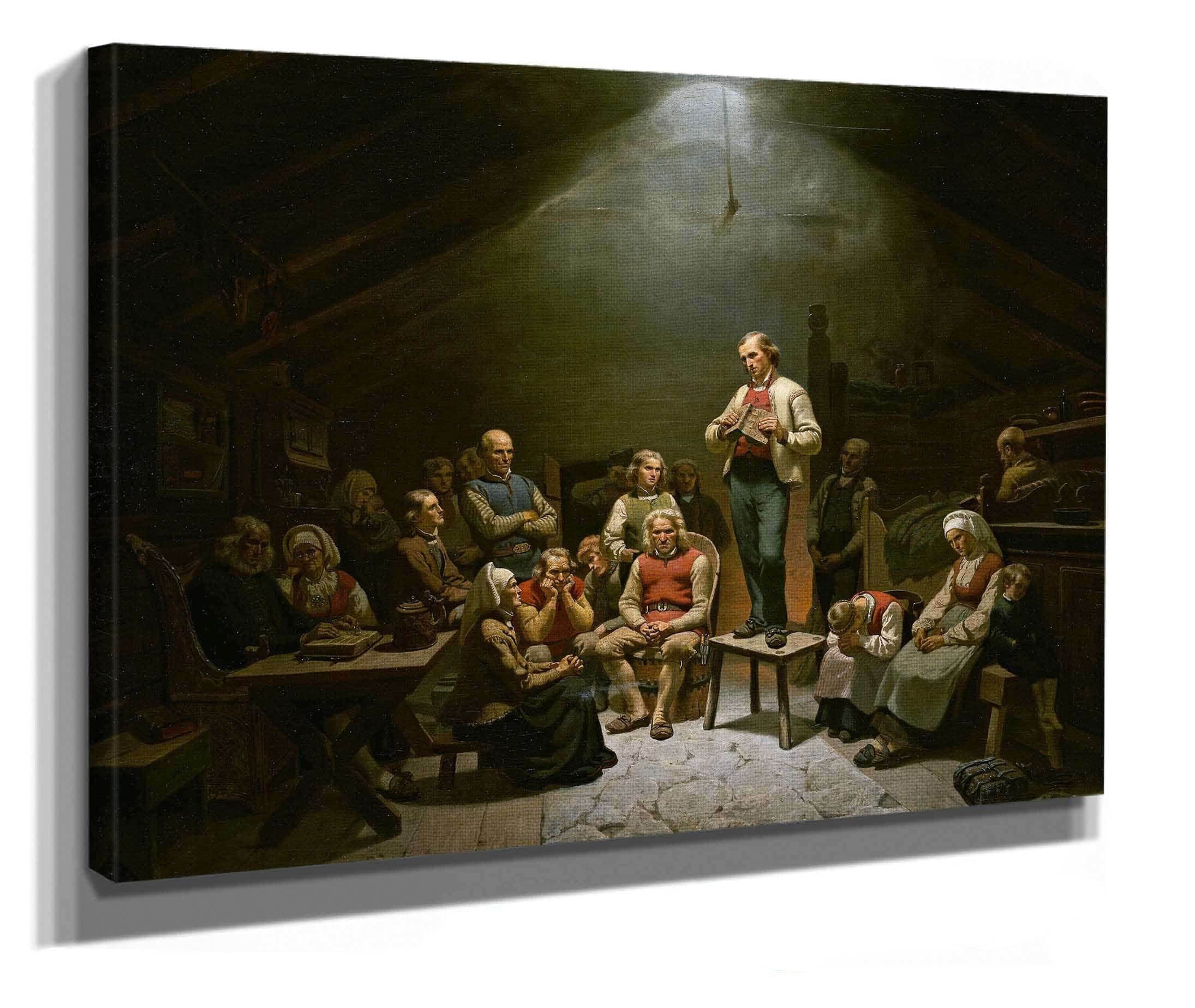 Low Church Devotion by Adolph Tidemand - Image 2