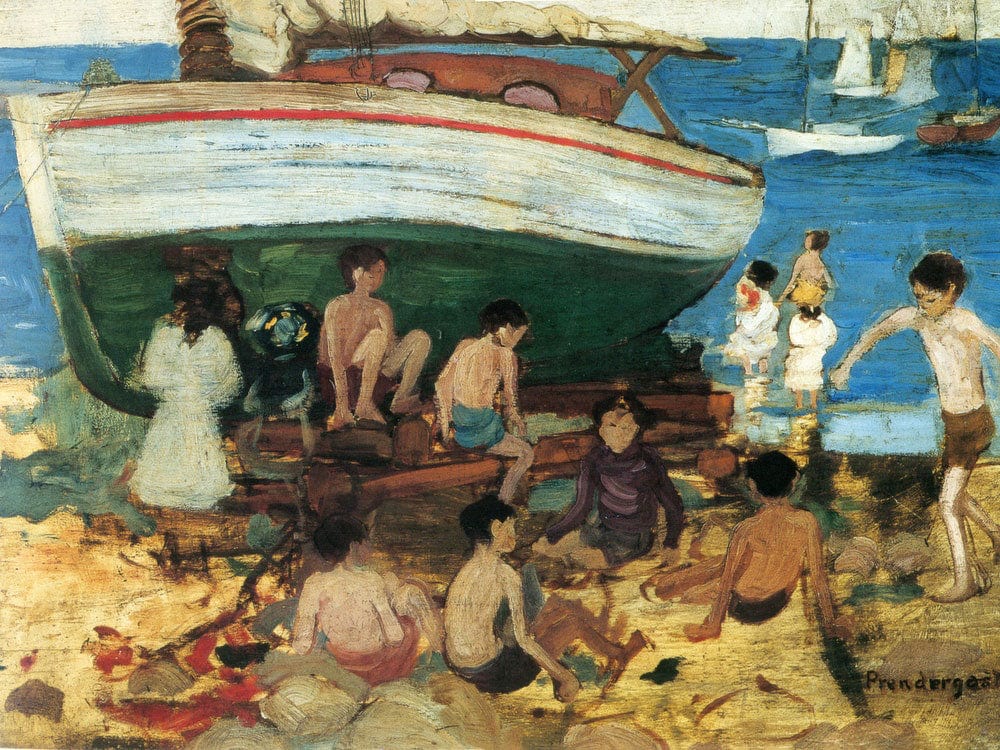 Low Tide 1895 1897 By Maurice Prendergast - Image 7