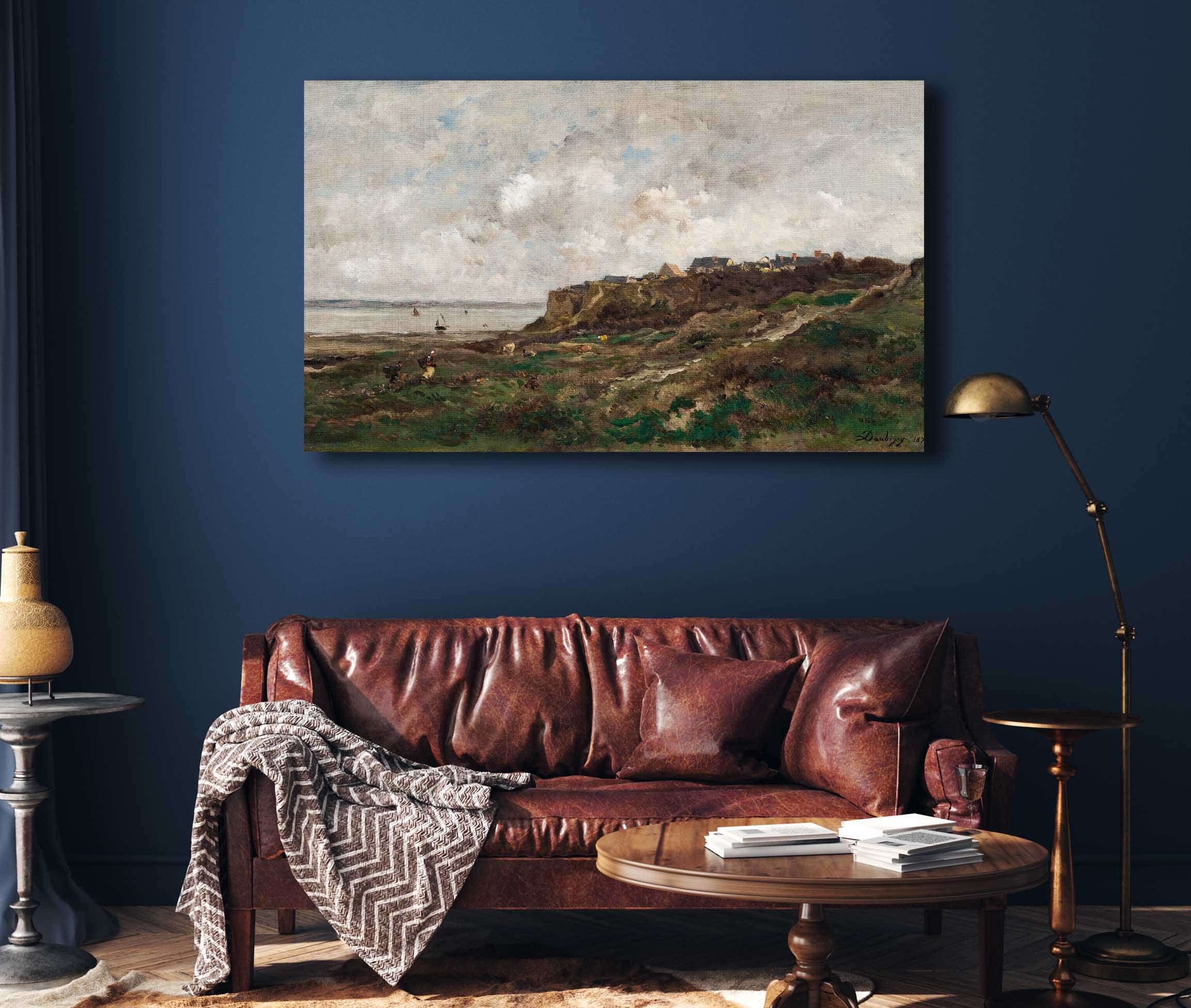 Low Tide At Villerville by Charles Francois Daubigny - Image 4