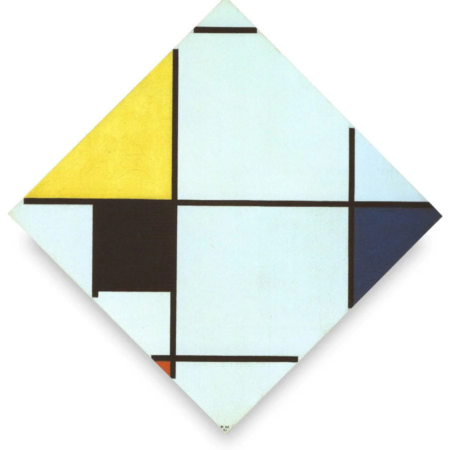 Lozenge 1921 Oil On Canvas 611X601Mm Art Institute Of Chicago Chicago Min By Piet Mondrian - Image 5