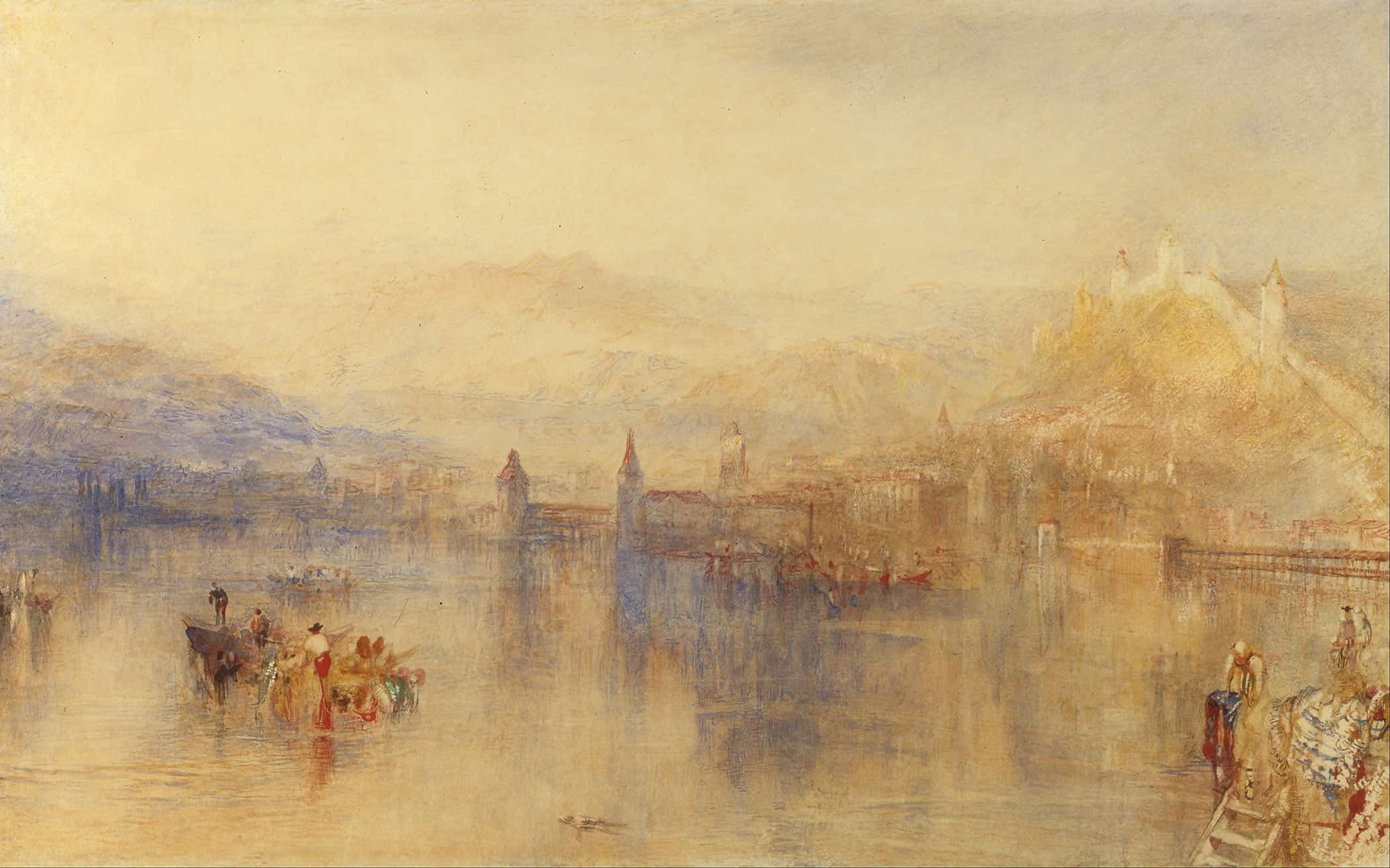 Lucerne From The Lake by Joseph Mallord William Turner - Image 2