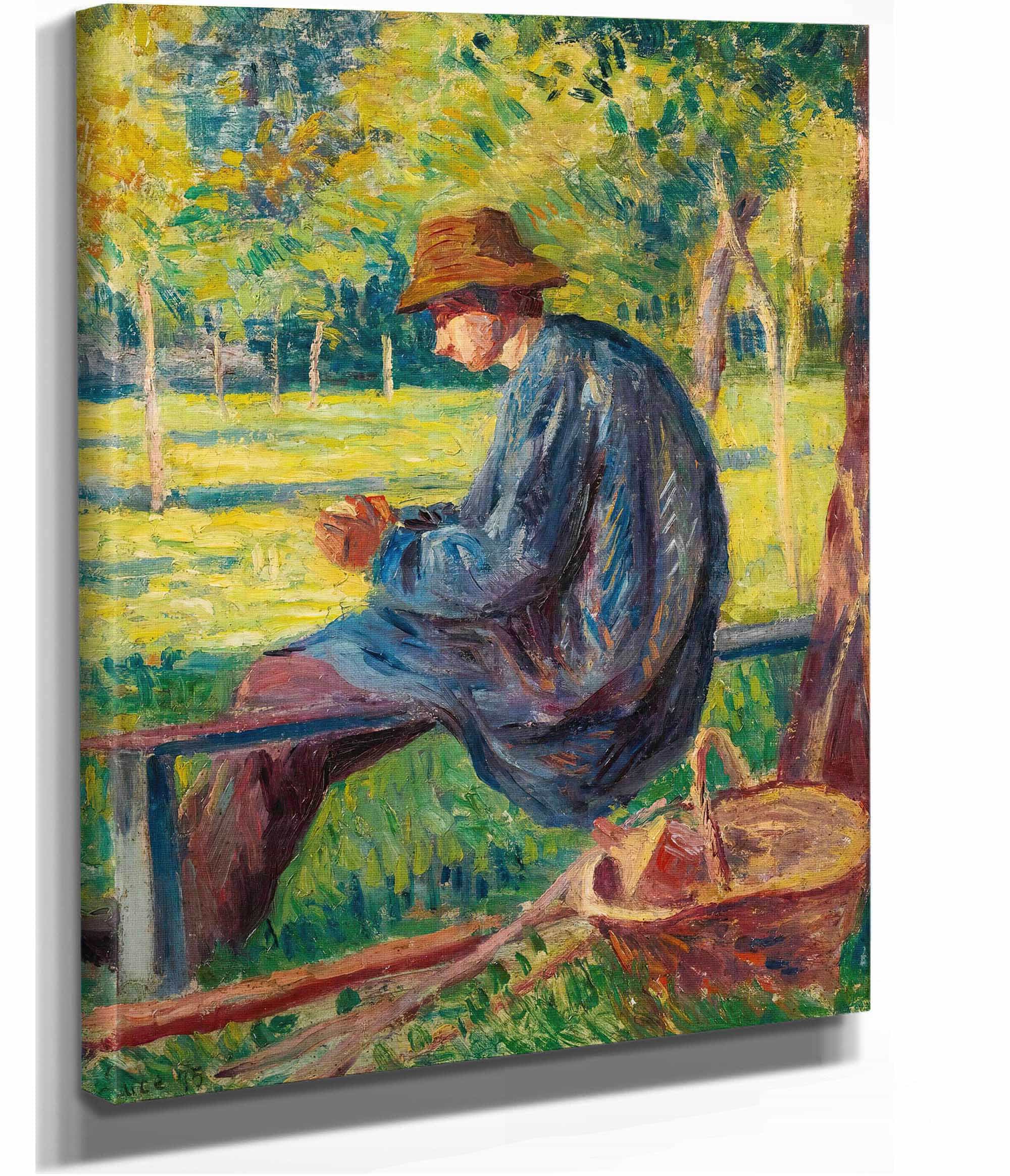 Ludovic Rodo Pissarro Dans Le Jardin De Son Pere A Eragny by Maximilien Luce - Image 2