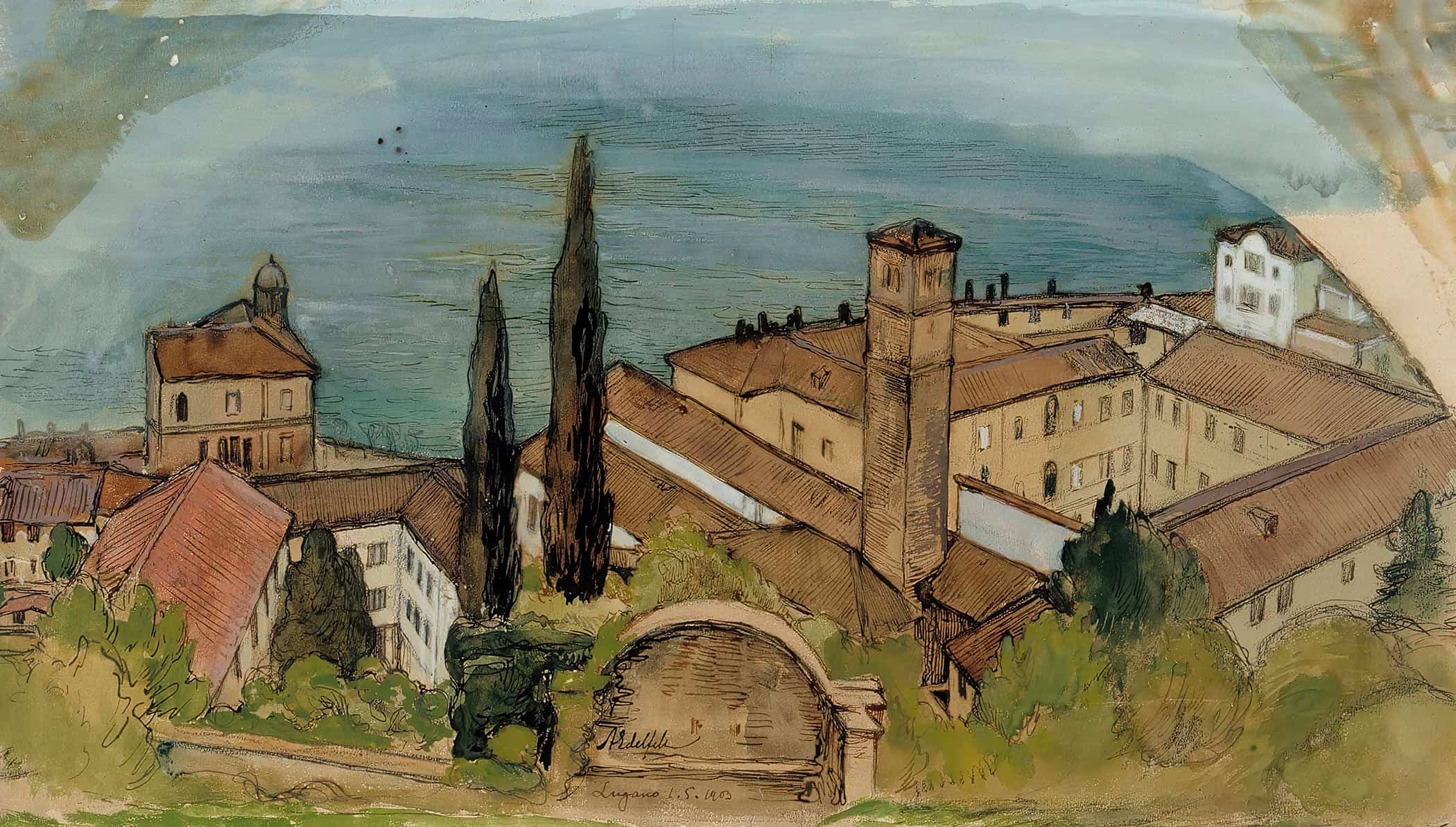 Lugano By Albert Edelfelt - Image 2