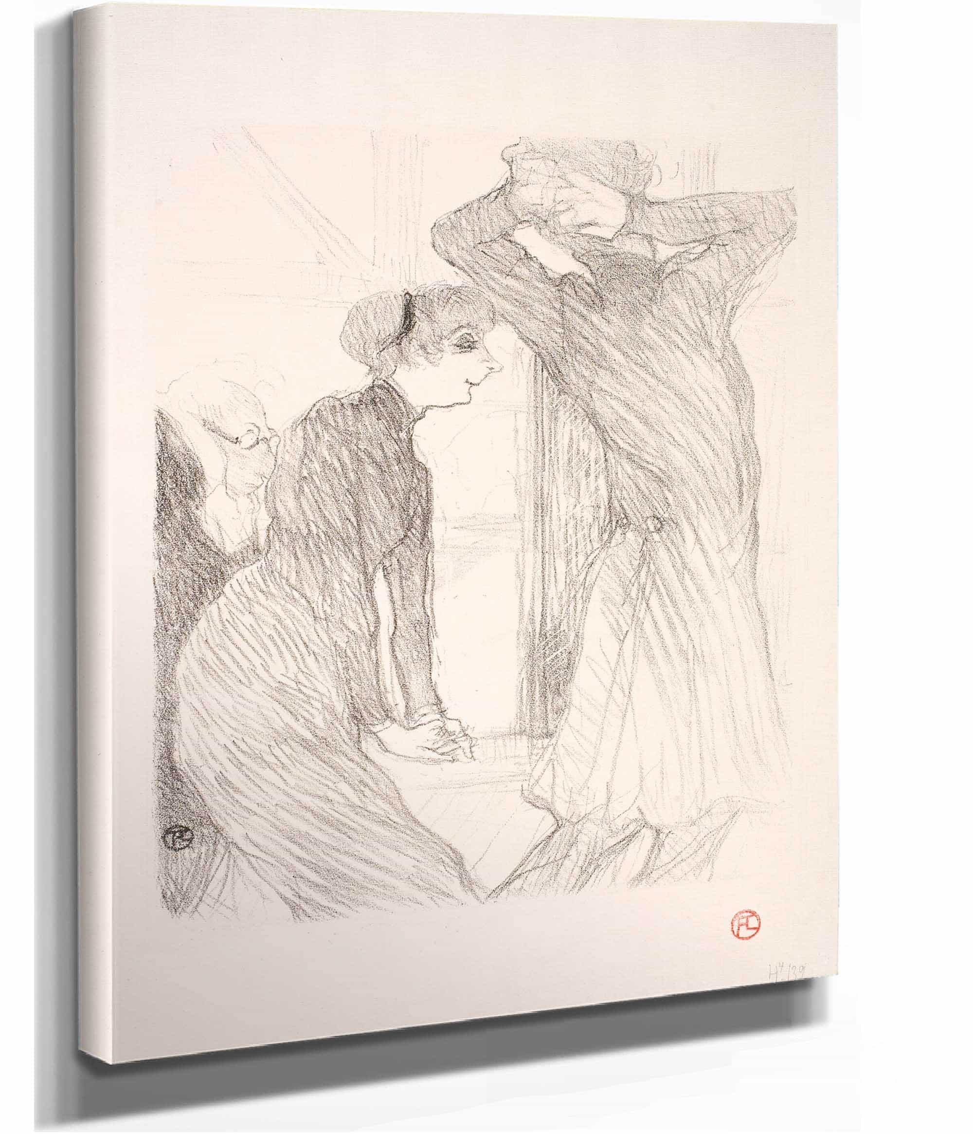 Lugne Poe Et Berthe Bady Dans Au Dassus Des Forces Humaines by Henri De Toulouse Lautrec - Image 2