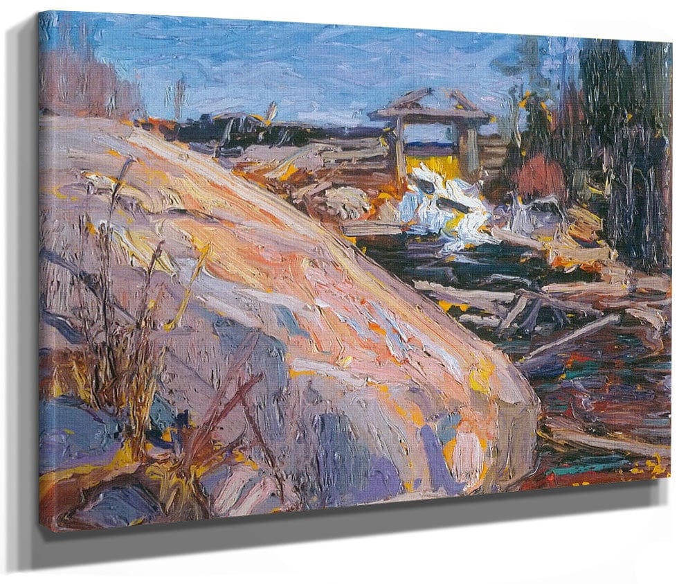 Lumber Dam By Tom Thomson