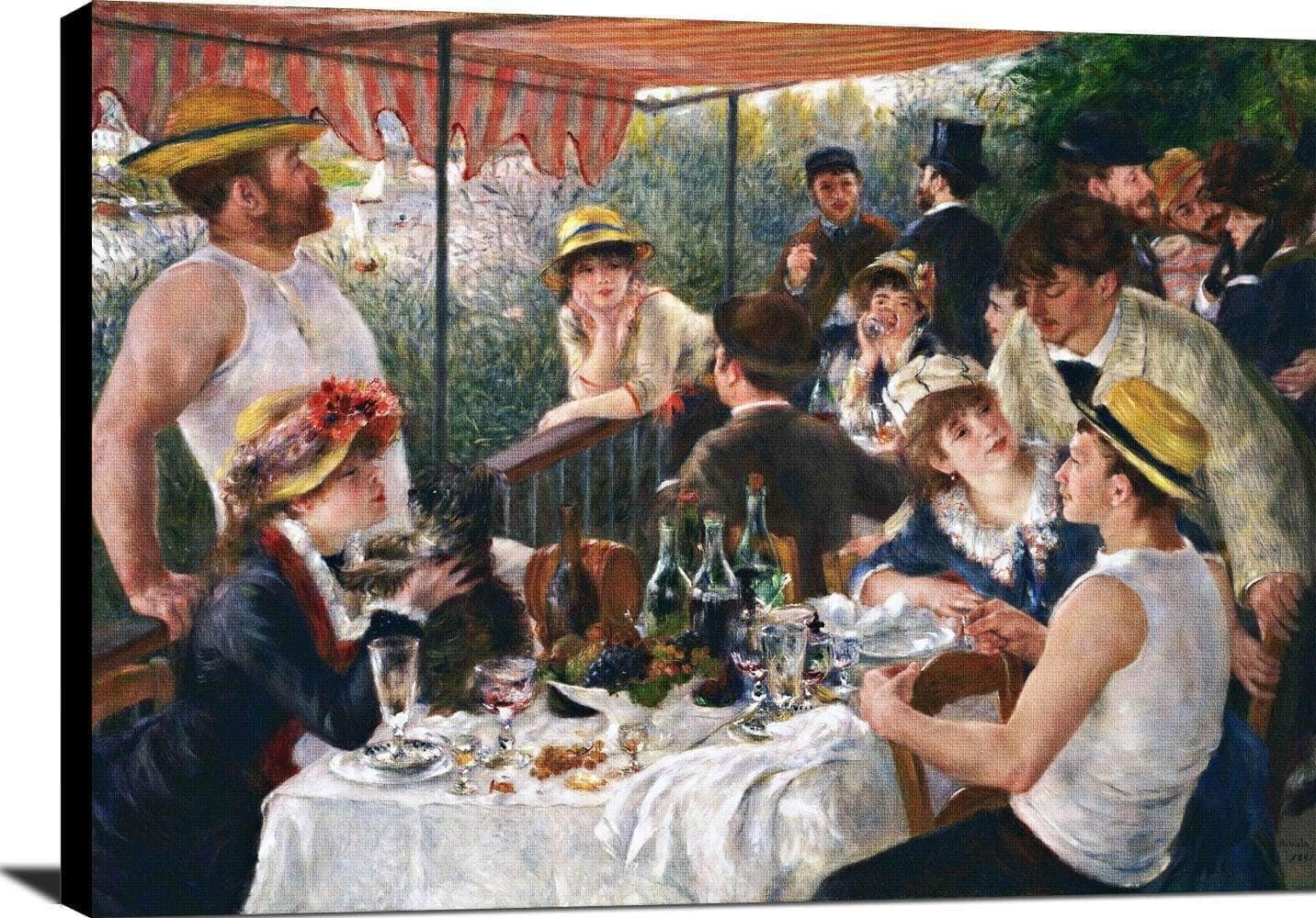Luncheon Of The Boating Party Painting Auguste Renoir Canvas Art - Image 2