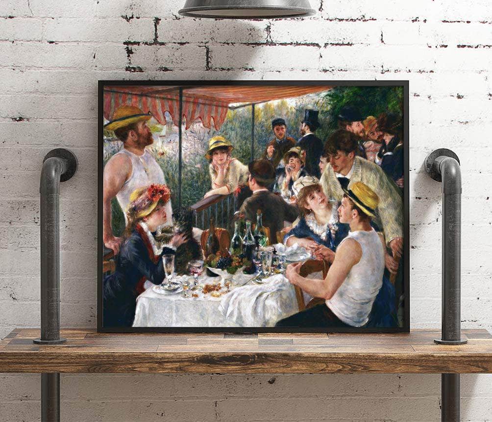 Luncheon Of The Boating Party Painting Auguste Renoir Canvas Art - Image 4