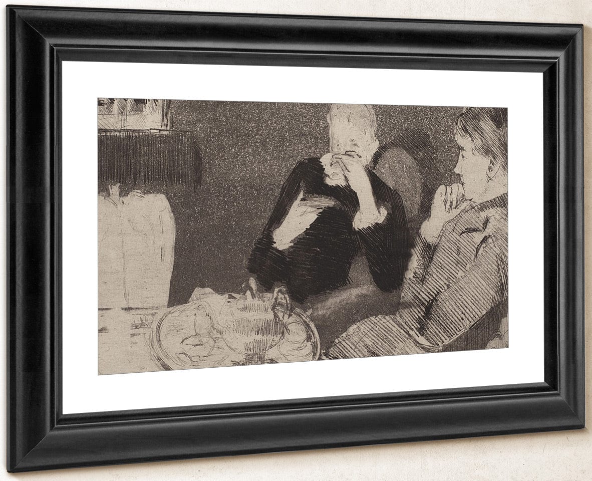 Lydia And Her Mother At Tea By Mary Cassatt - Image 4