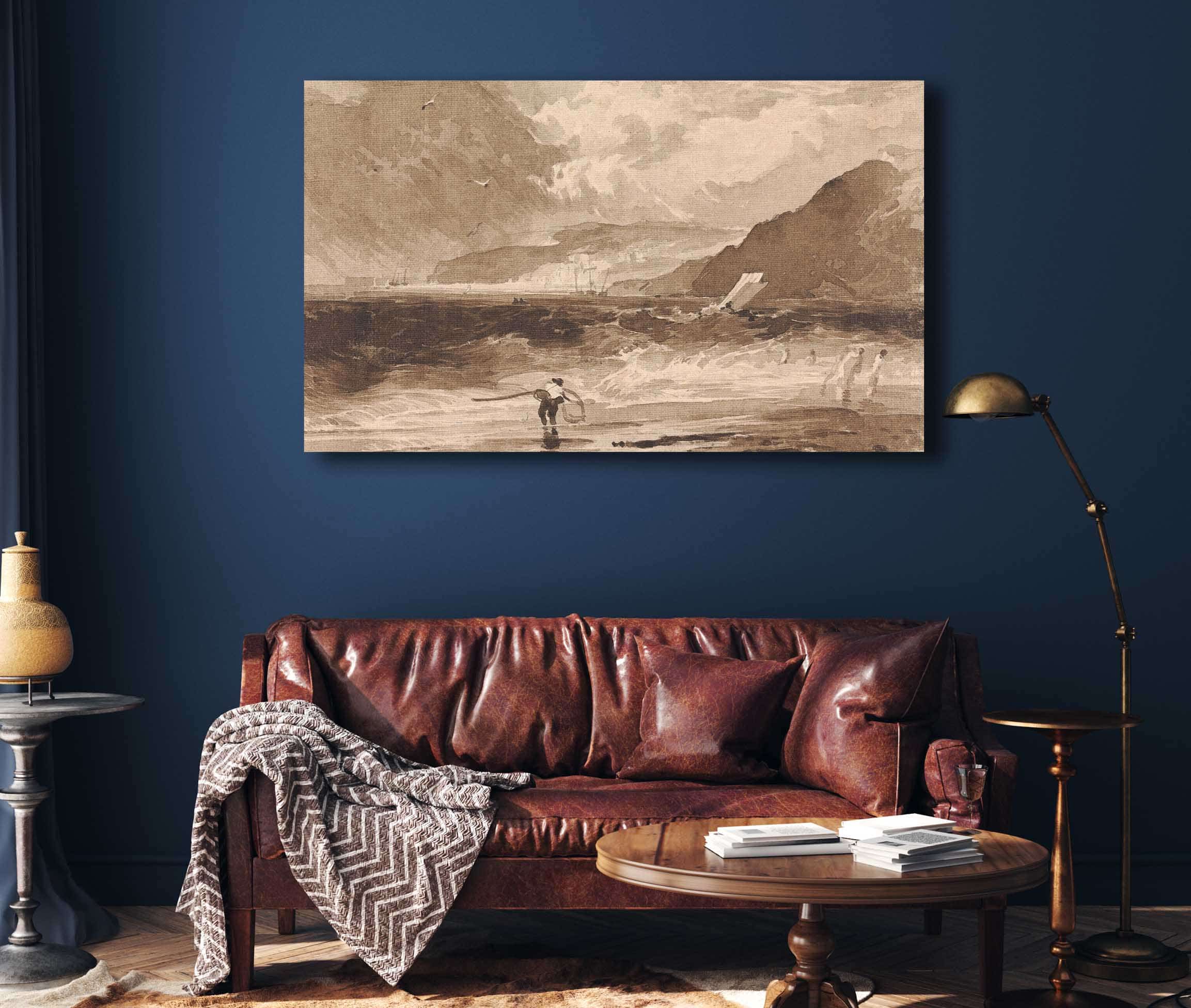 Lyme Regis Dorsetshire A Squall by Thomas Sully - Image 4