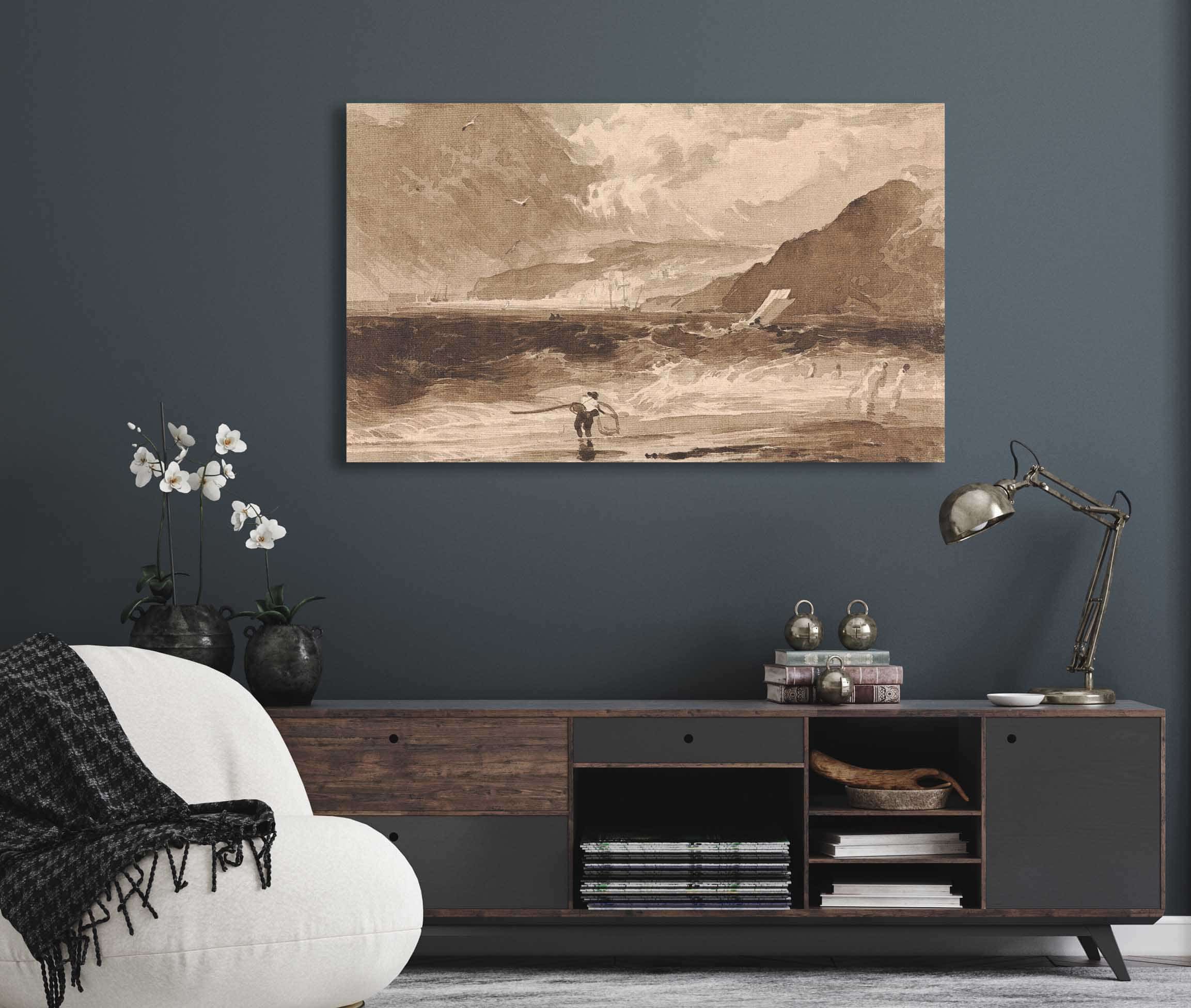 Lyme Regis Dorsetshire A Squall by Thomas Sully - Image 5