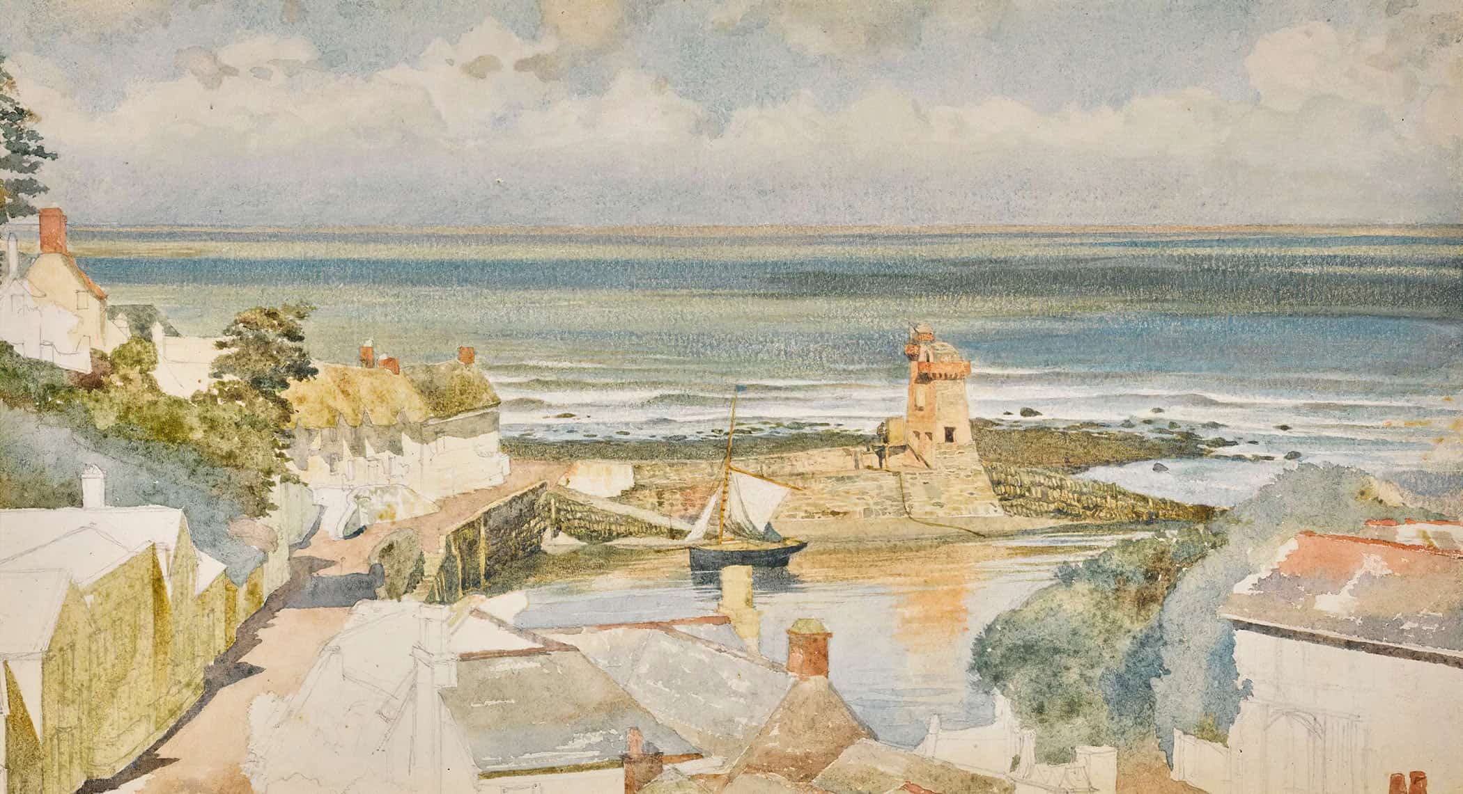 Lynmouth Harbour Devon by Edward John Poynter - Image 2