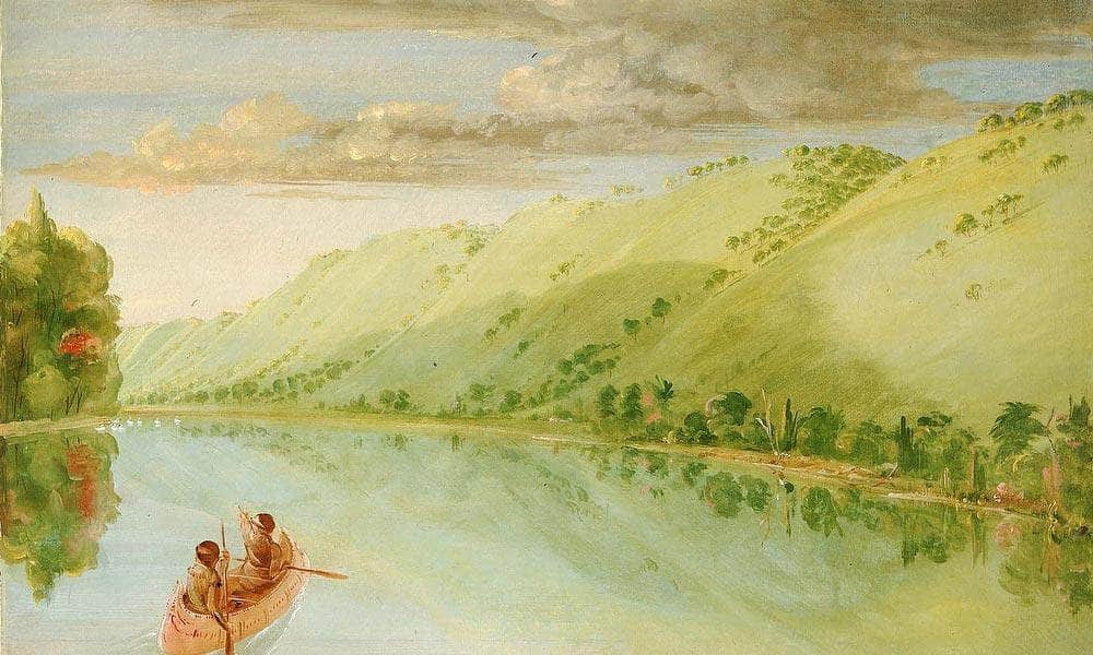 Madame Ferrebault's Prairie, Above Prairie Du Chien By George Catlin - Image 5