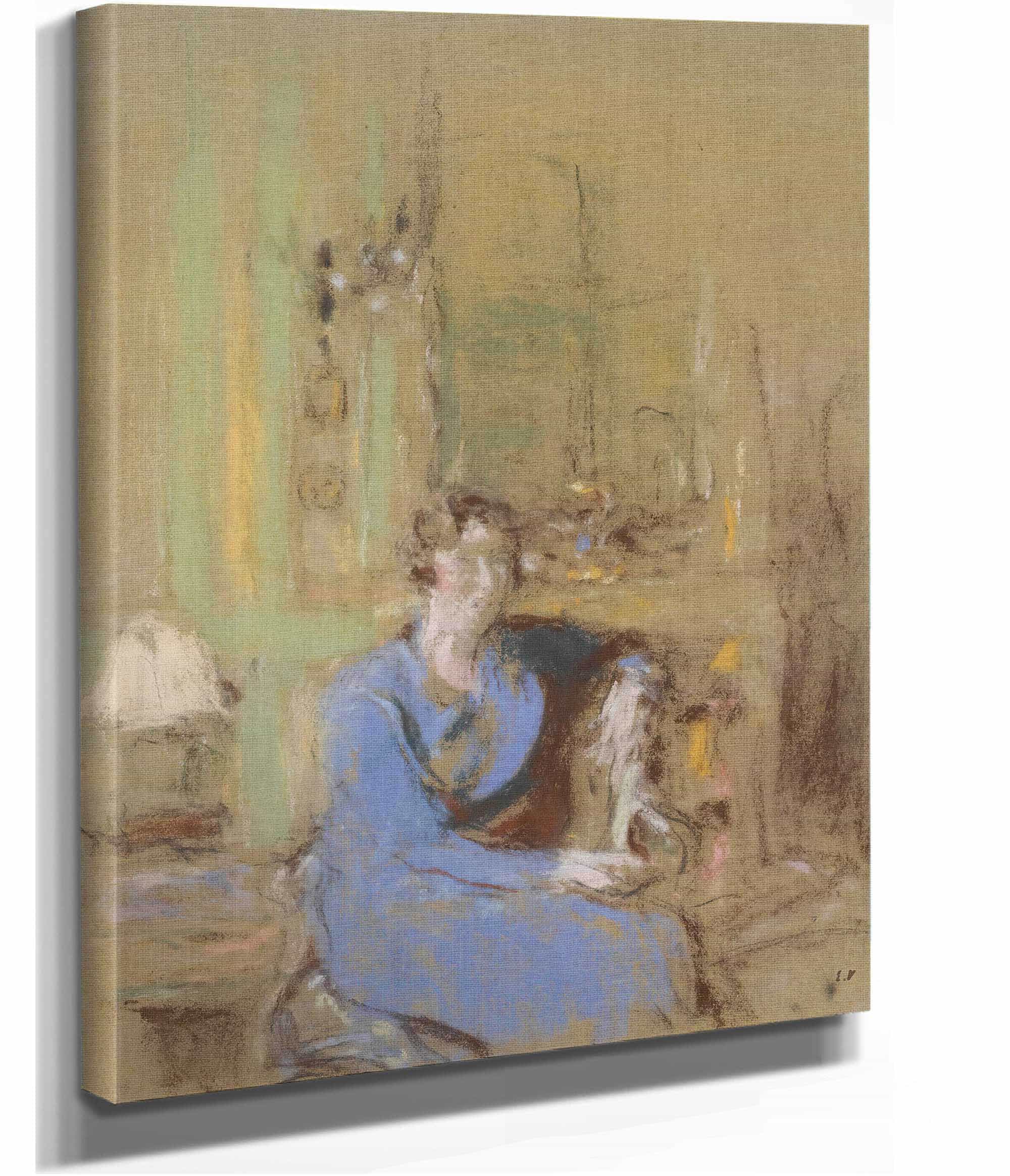 Madame Lucien Sauphar Assise Dans Son Salon by Edouard Vuillard - Image 2