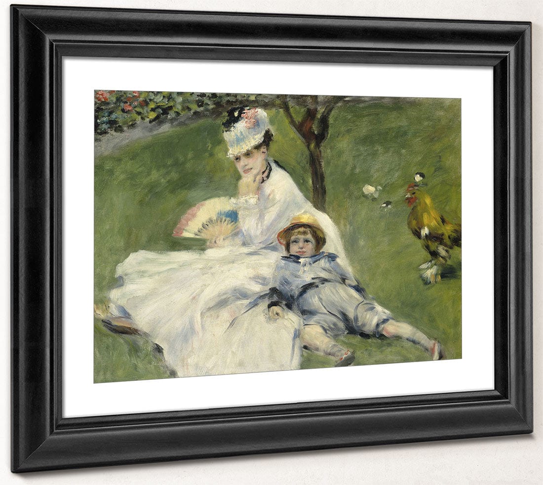 Madame Monet And Her Son By Pierre Auguste Renoir - Image 4