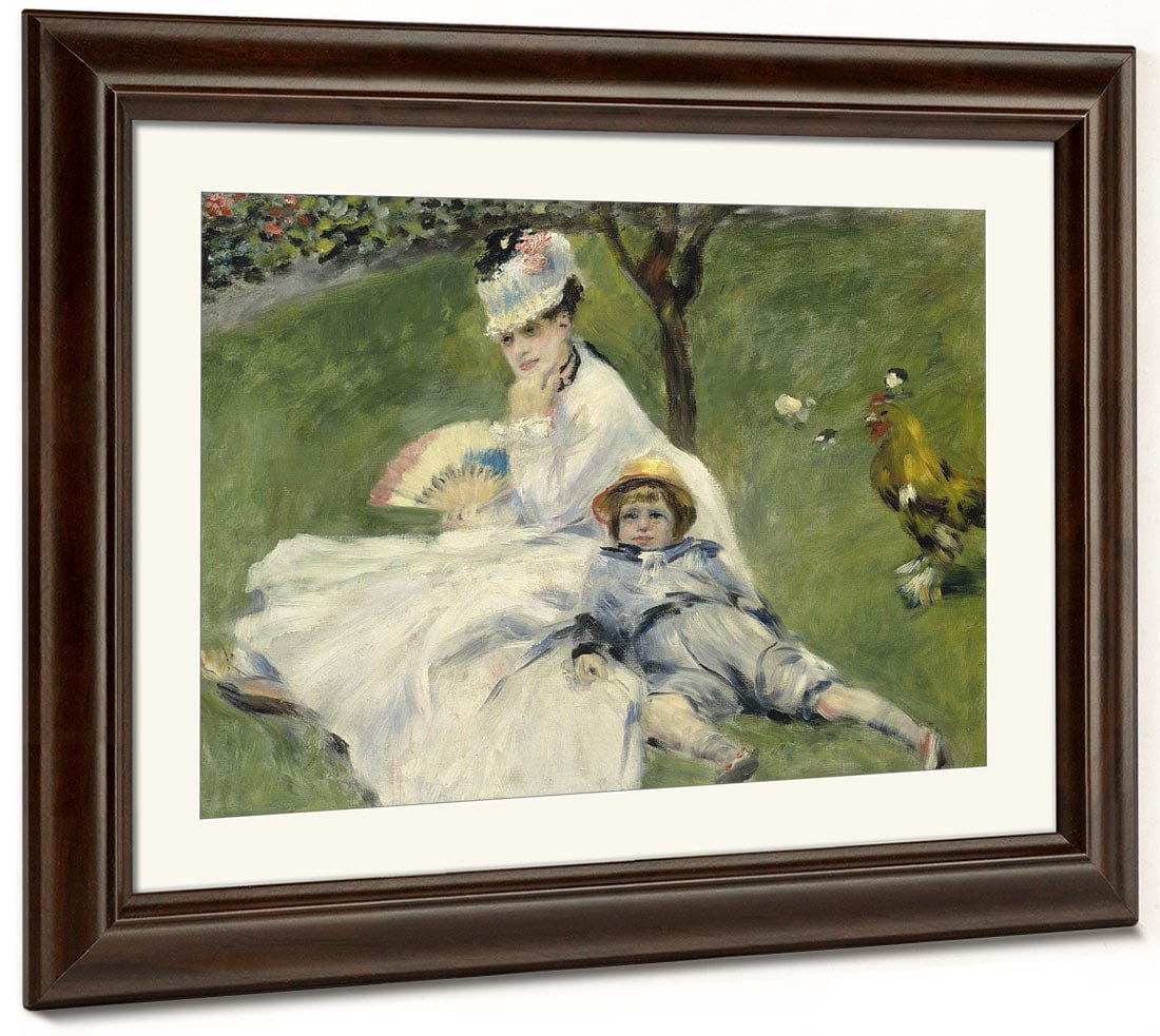 Madame Monet And Her Son By Pierre Auguste Renoir - Image 5