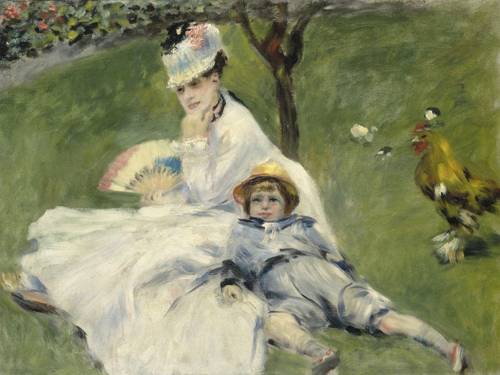 Madame Monet And Her Son By Pierre Auguste Renoir - Image 7
