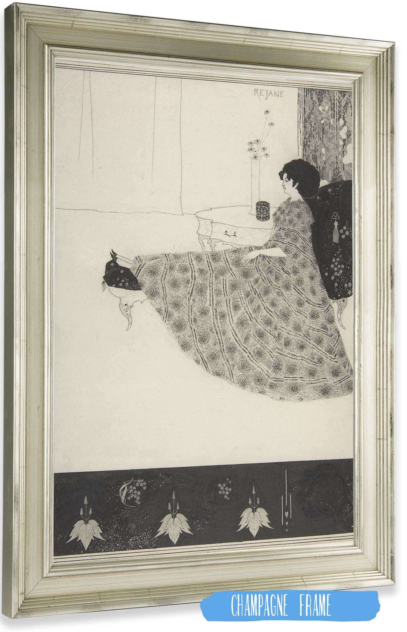 Madame Rejane by Aubrey Vincent Beardsley