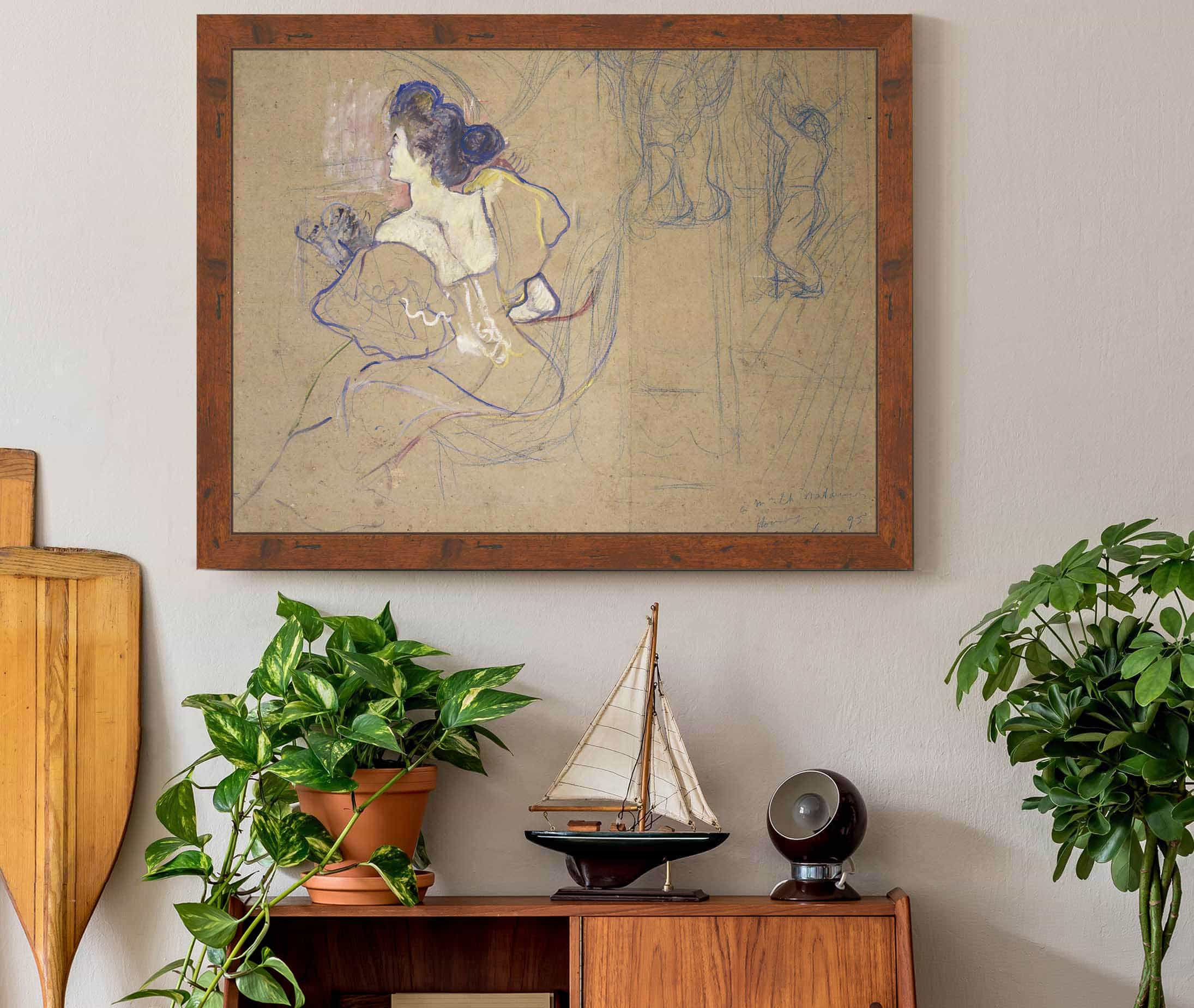 Madame Thadee Natanson Misia Godebska At The Theater by Henri De Toulouse Lautrec - Image 2