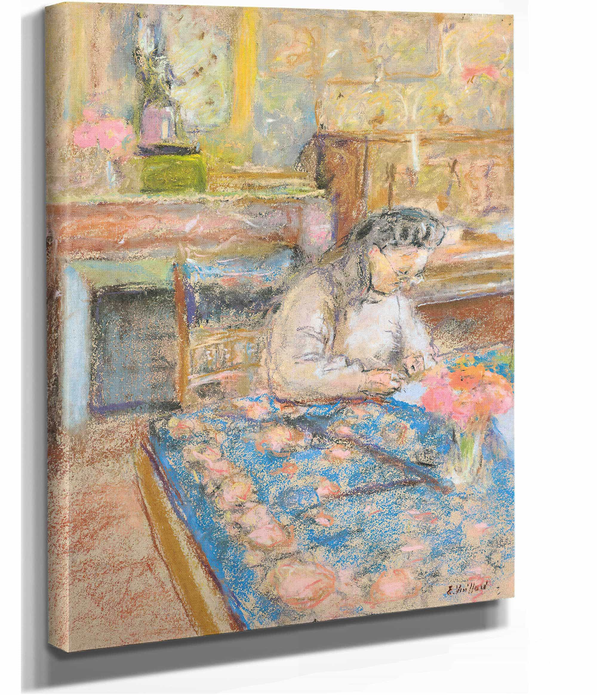 Madame Vuillard Ecrivant Vaucresson by Edouard Vuillard - Image 2