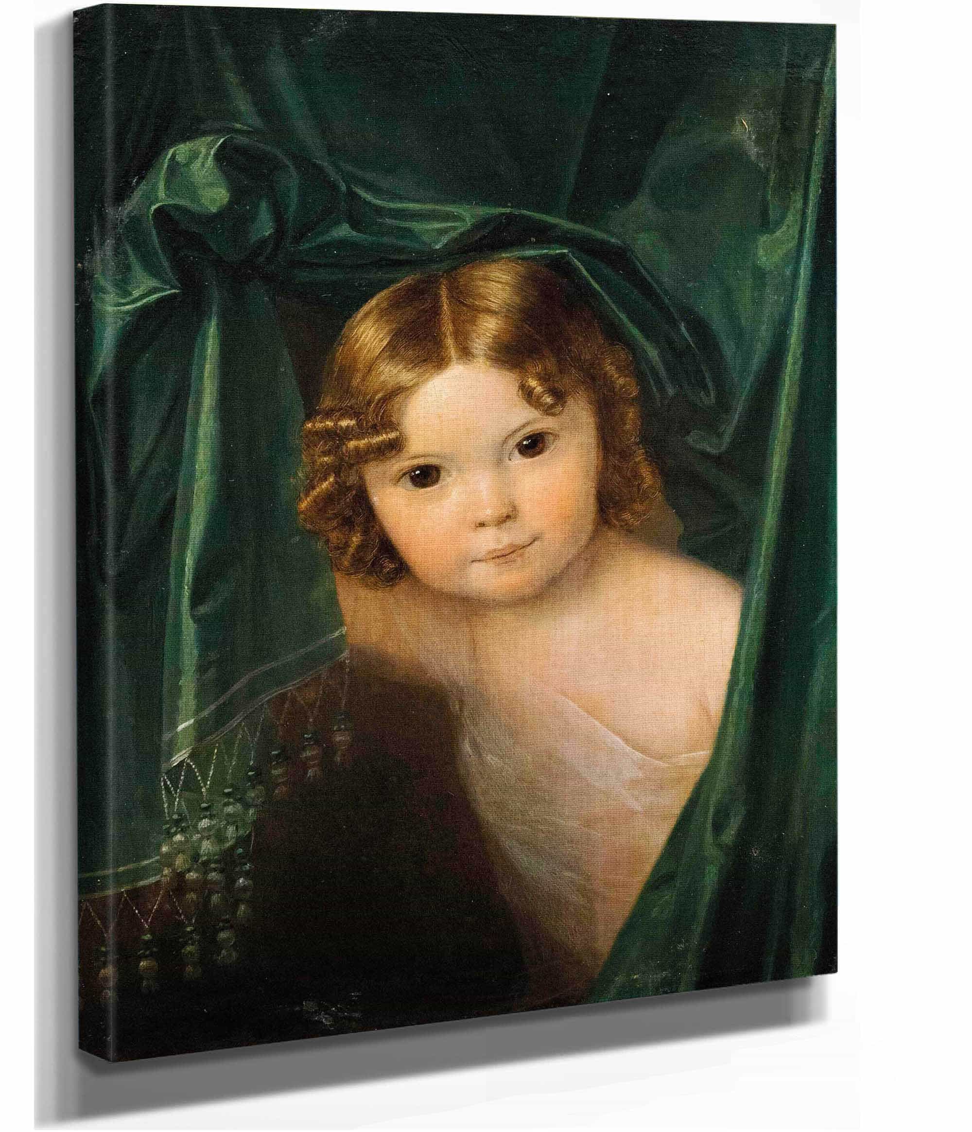Madchen Unter Grunem Vorhang by Ferdinand Georg Waldmuller - Image 2