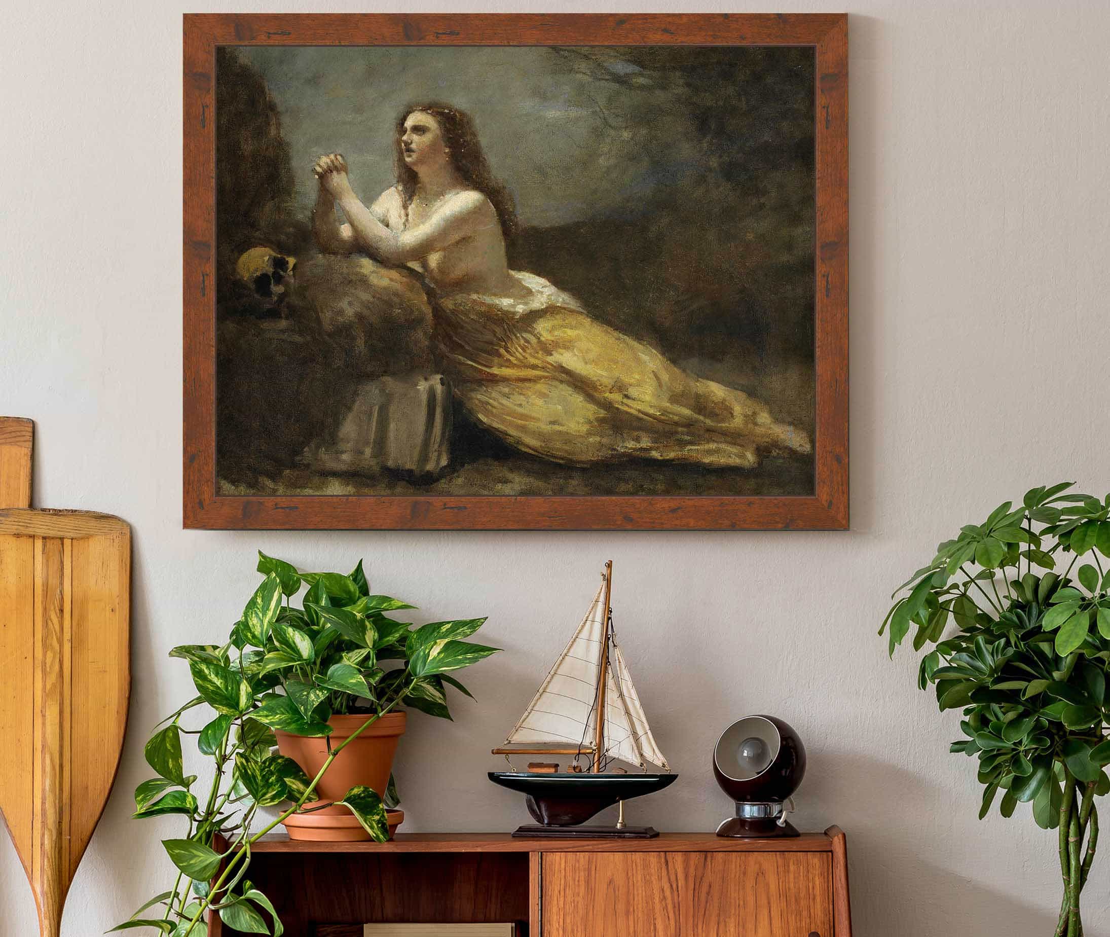 Madeleine En Priere by Jean Baptiste Camille Corot - Image 3