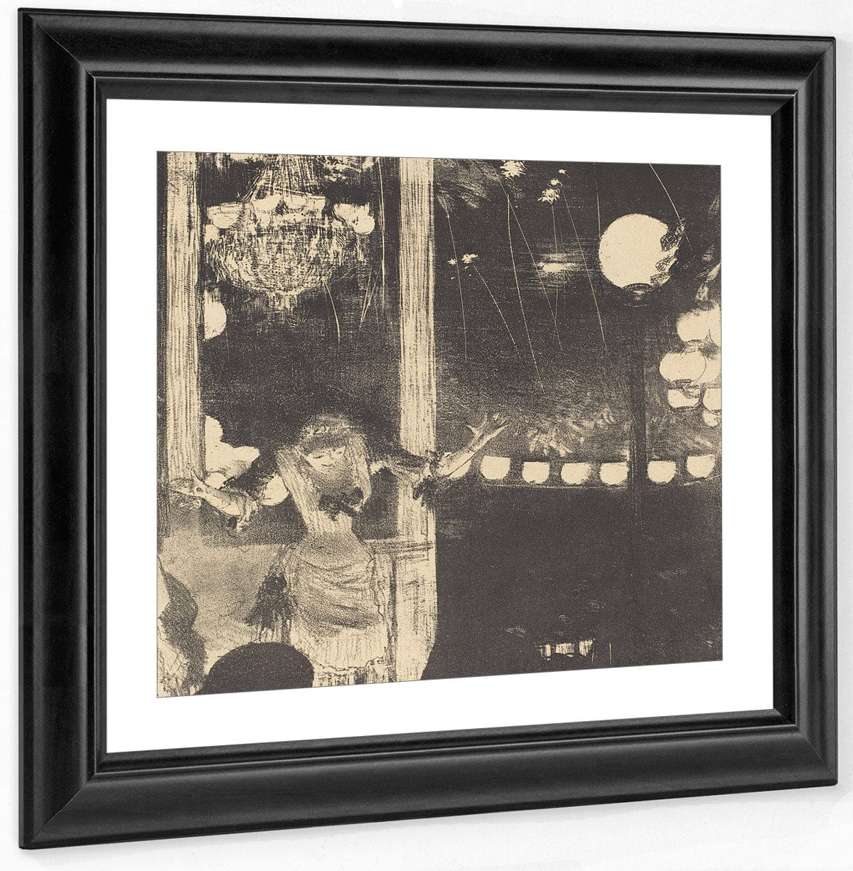 Mademoiselle Becat At The Cafe Des Ambassadeurs (Aux Ambassadeurs Mlle Becat) By Edgar Degas - Image 2
