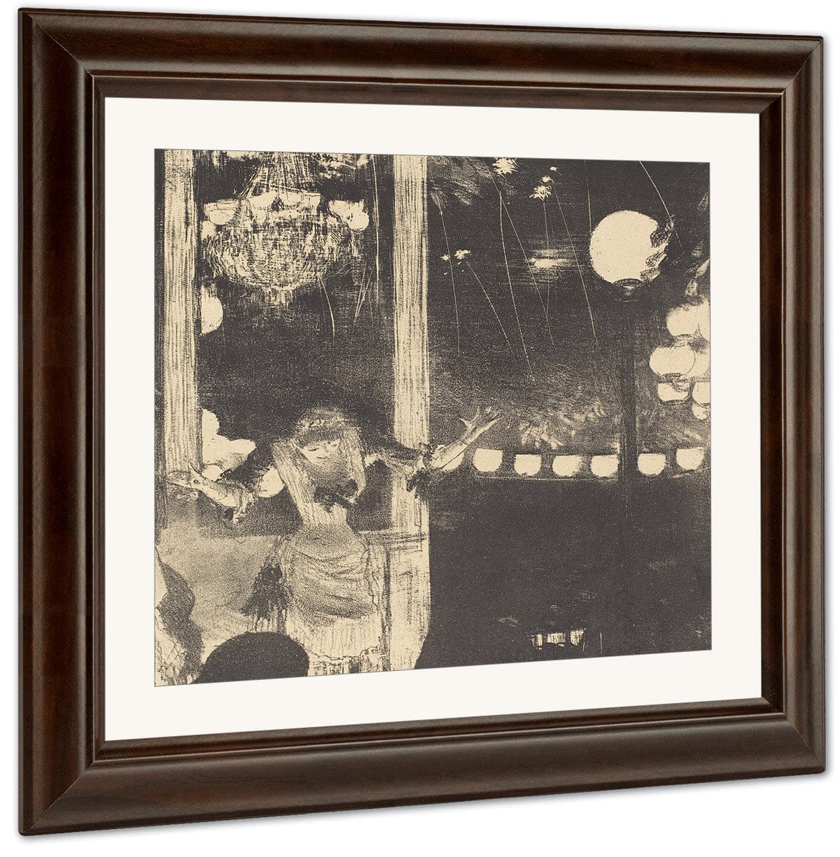 Mademoiselle Becat At The Cafe Des Ambassadeurs (Aux Ambassadeurs Mlle Becat) By Edgar Degas - Image 3