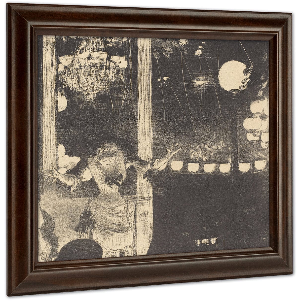 Mademoiselle Becat At The Cafe Des Ambassadeurs (Aux Ambassadeurs Mlle Becat) By Edgar Degas - Image 4