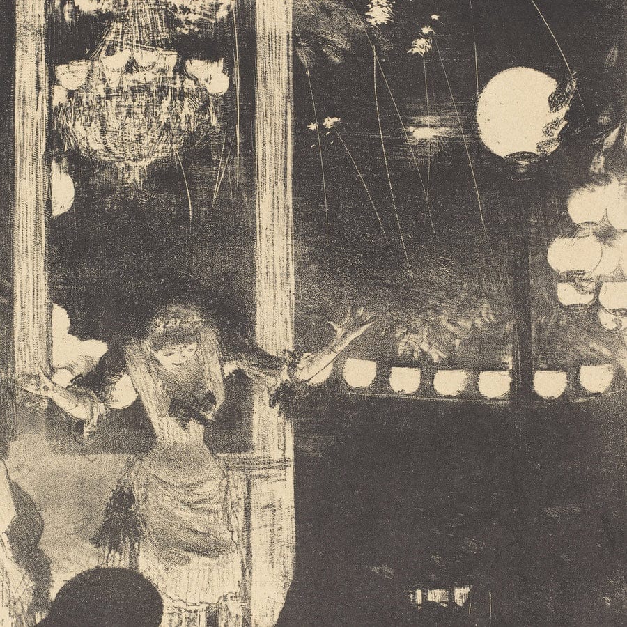 Mademoiselle Becat At The Cafe Des Ambassadeurs (Aux Ambassadeurs Mlle Becat) By Edgar Degas - Image 5