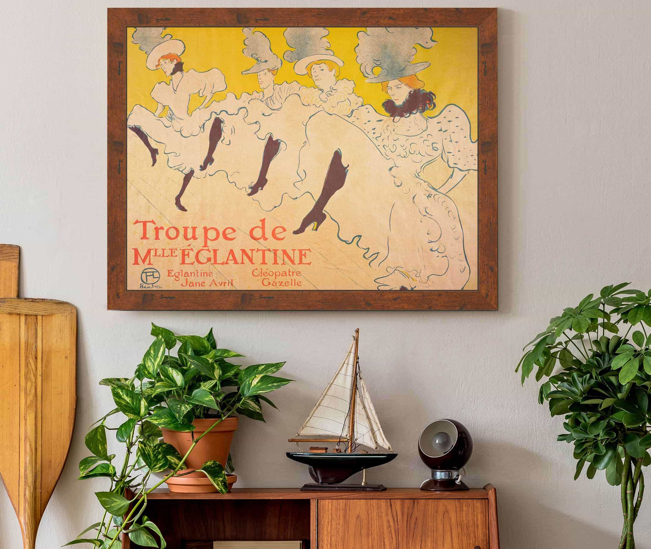 Mademoiselle Eglantines Troupe by Henri De Toulouse Lautrec - Image 3