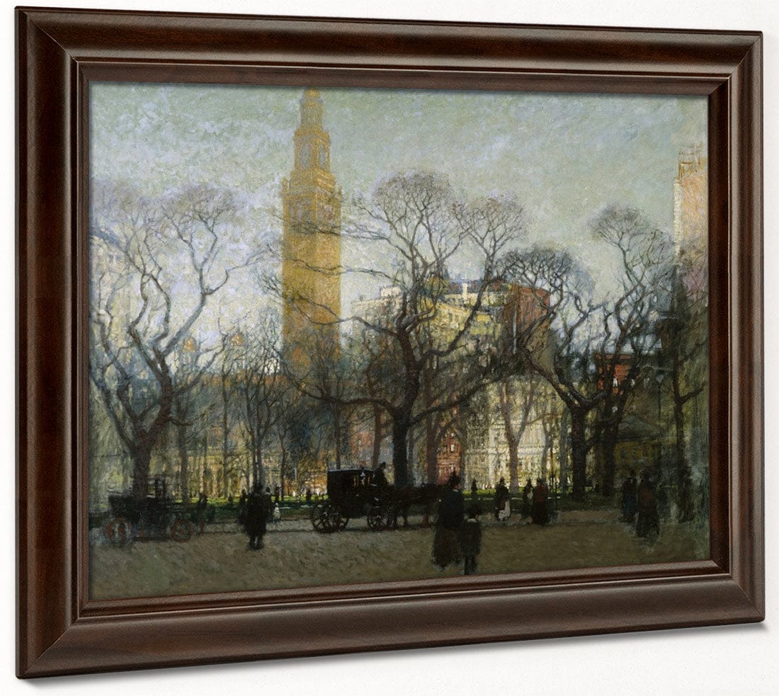 Madison Square In The Afternoon By Paul Cornoyer - Image 6