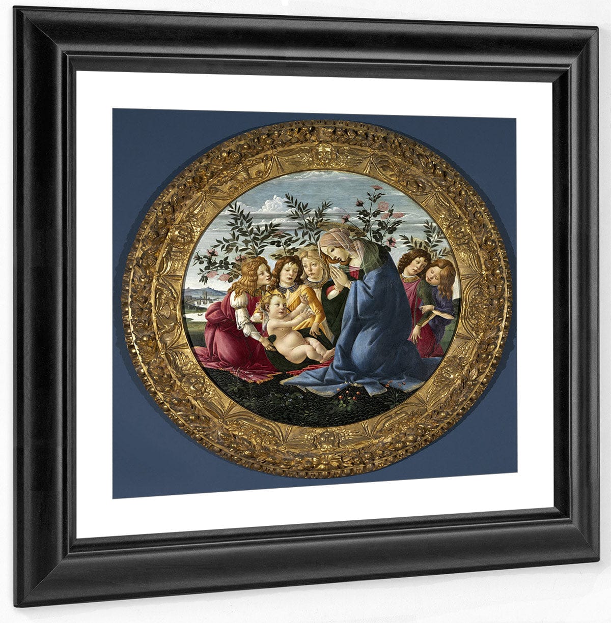 Madonna Adoring The Child With Five Angels By Sandro Botticelli - Image 2