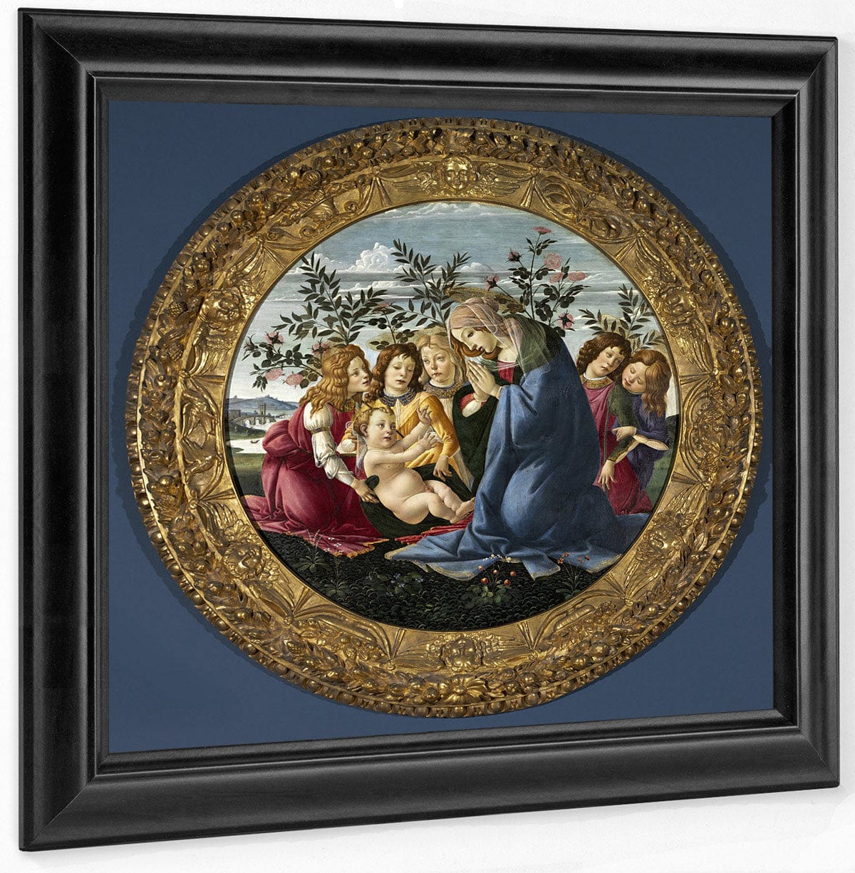 Madonna Adoring The Child With Five Angels By Sandro Botticelli - Image 6