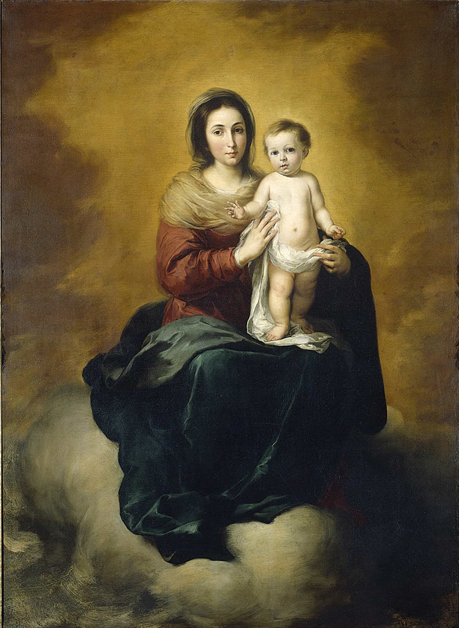 Madonna And Child by Bartolome Esteban Murillo