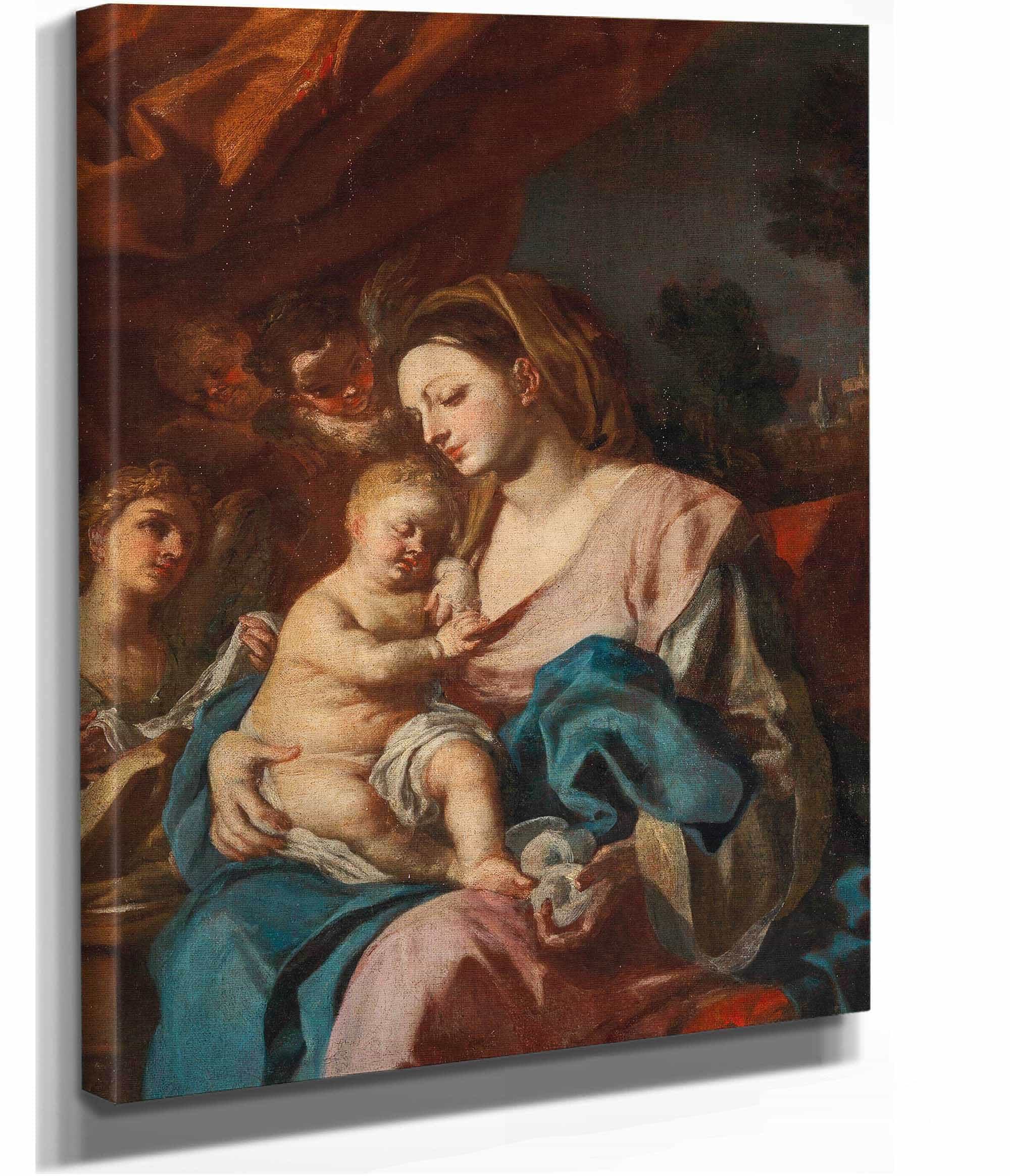 Madonna And Child by Francesco Solimena - Image 3