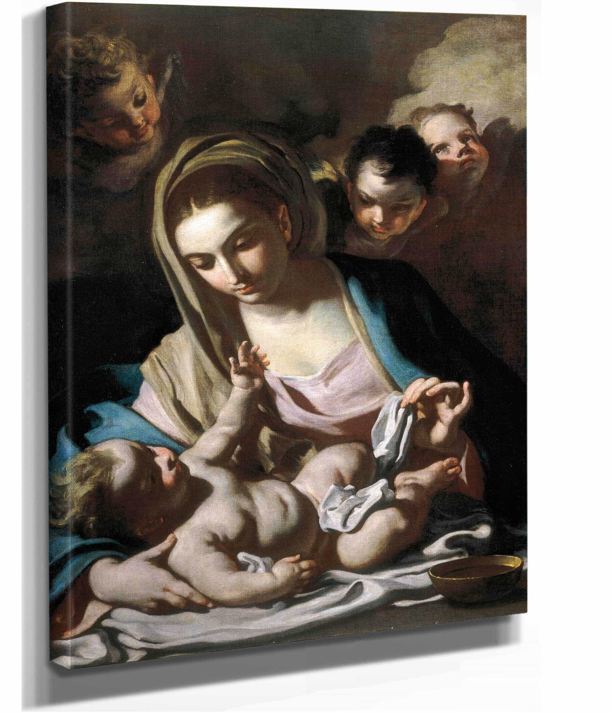 Madonna And Child by Francesco Solimena - Image 4