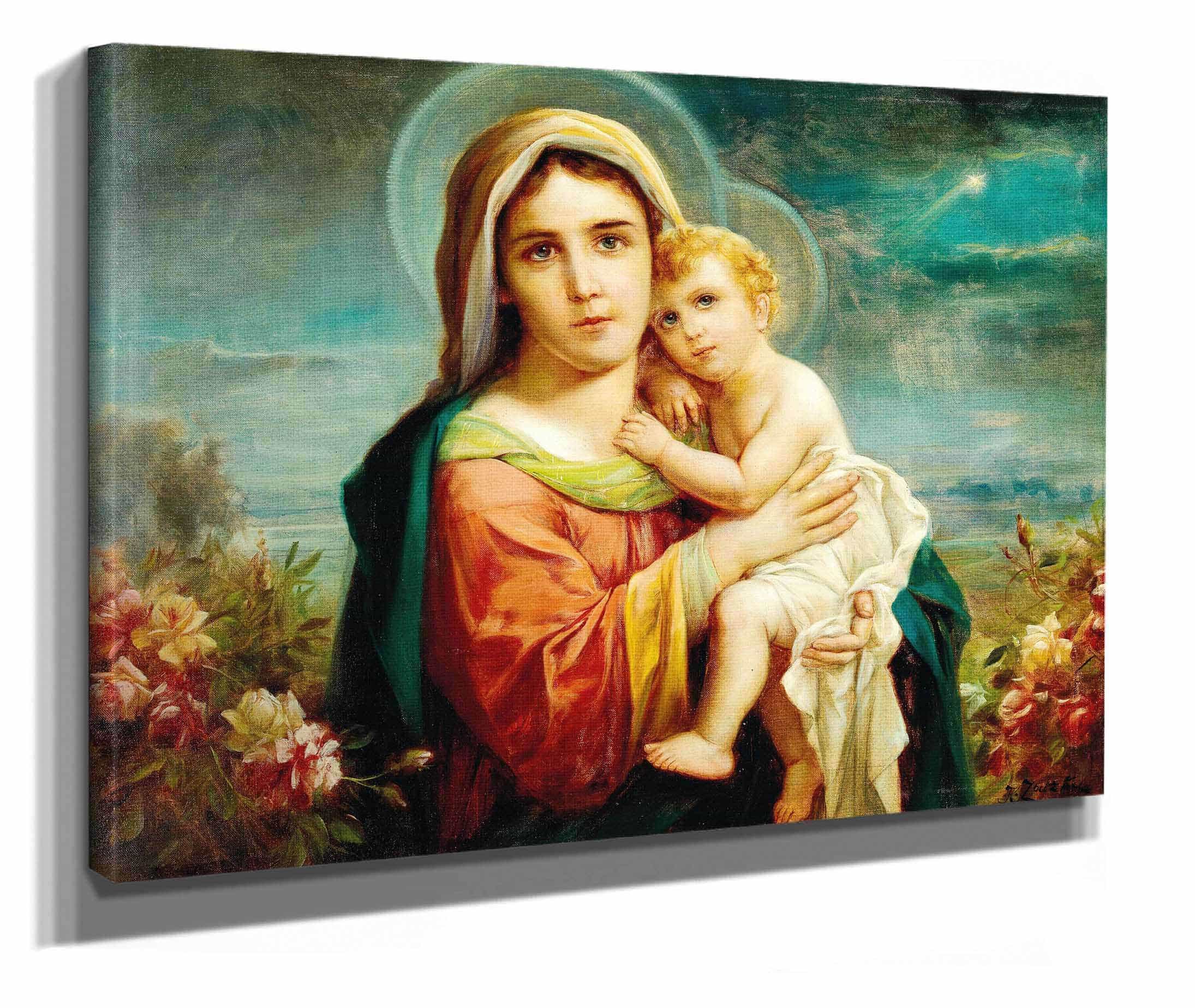 Madonna And Child by Hans Zatzka - Image 2