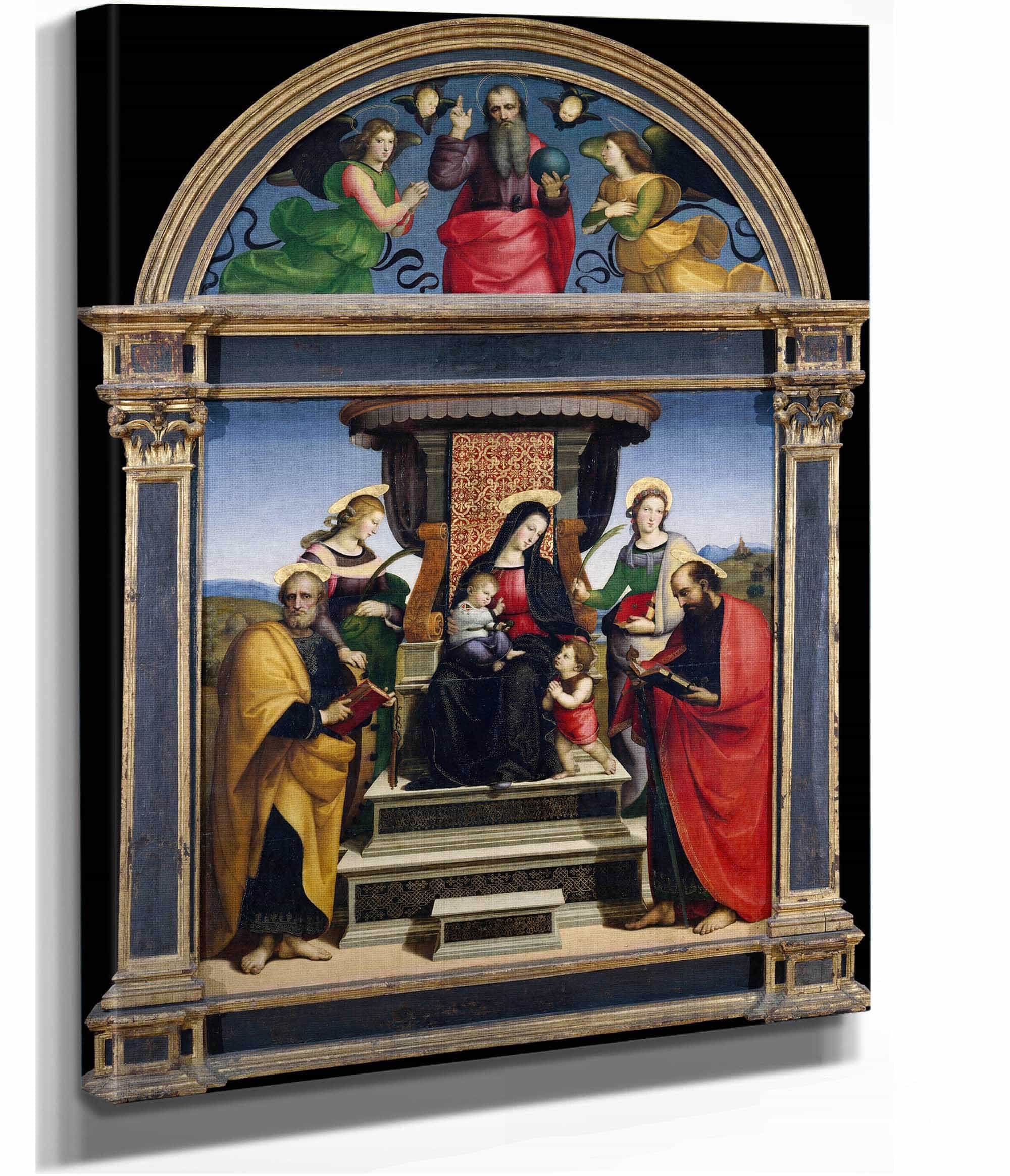 Madonna And Child Enthroned With Saints by Raphael - Image 2