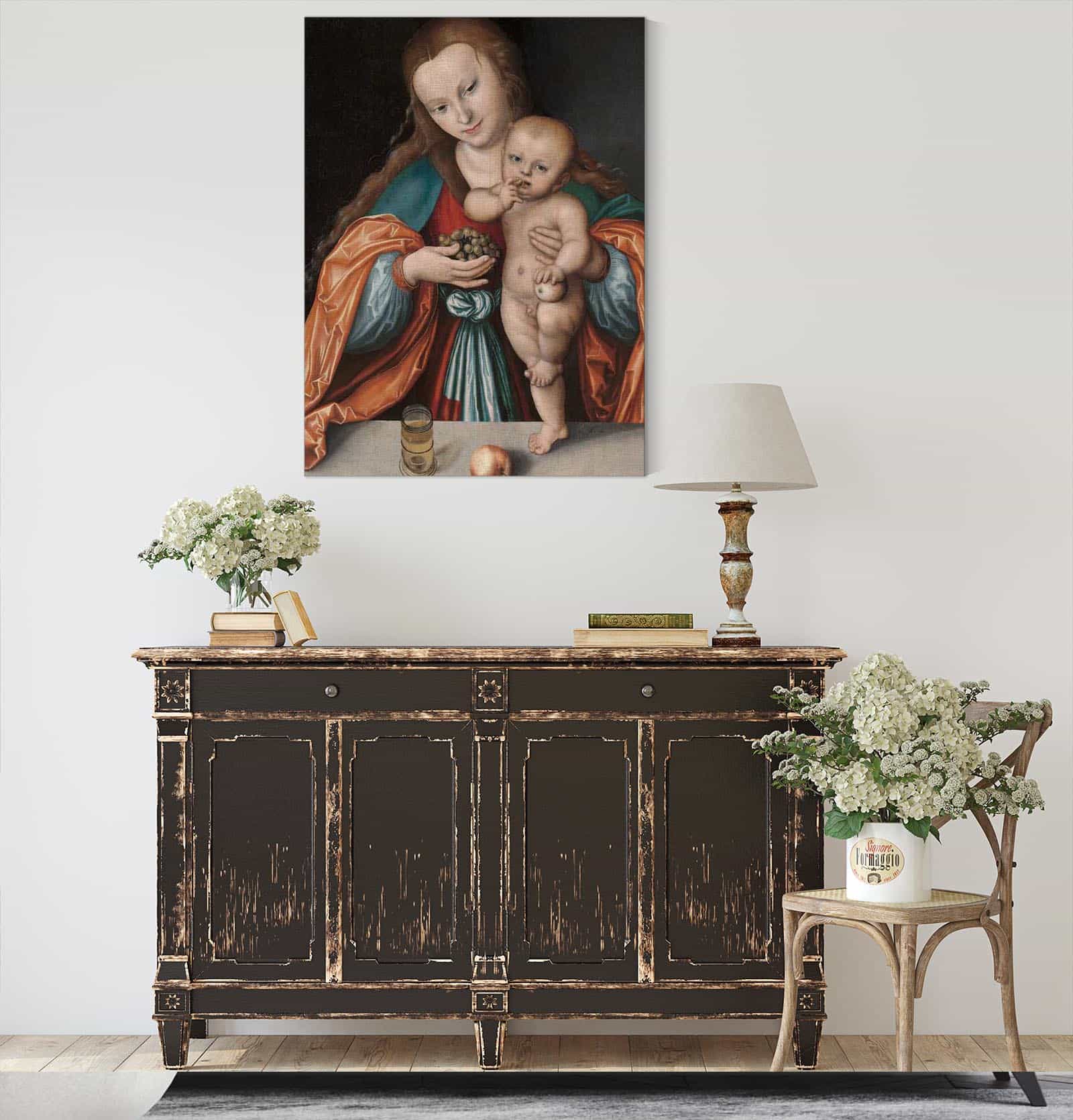 Madonna And Child Probably C Or After by Lucas Cranach The Elder - Image 4